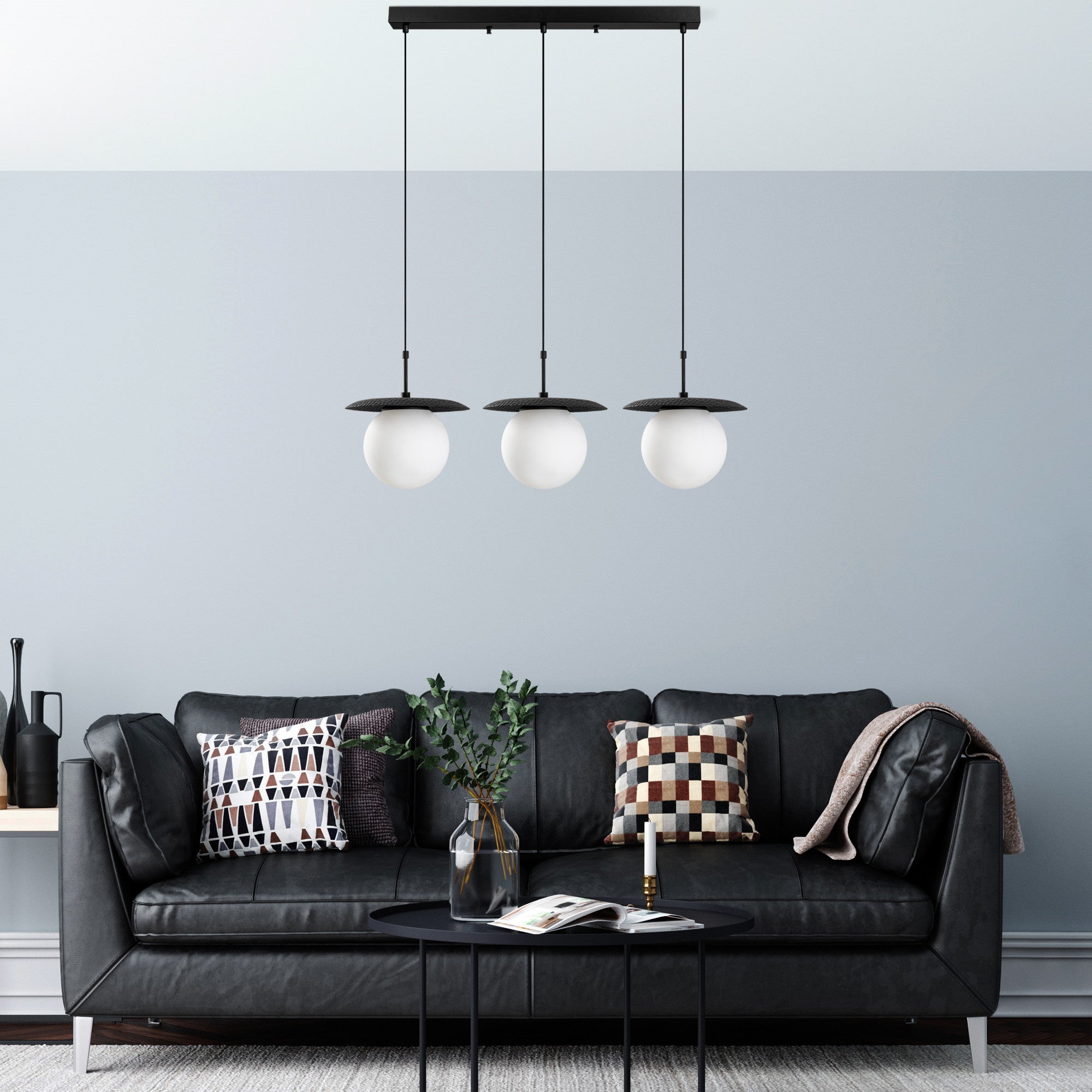 Candeeiro de Teto -Anemon-Preto