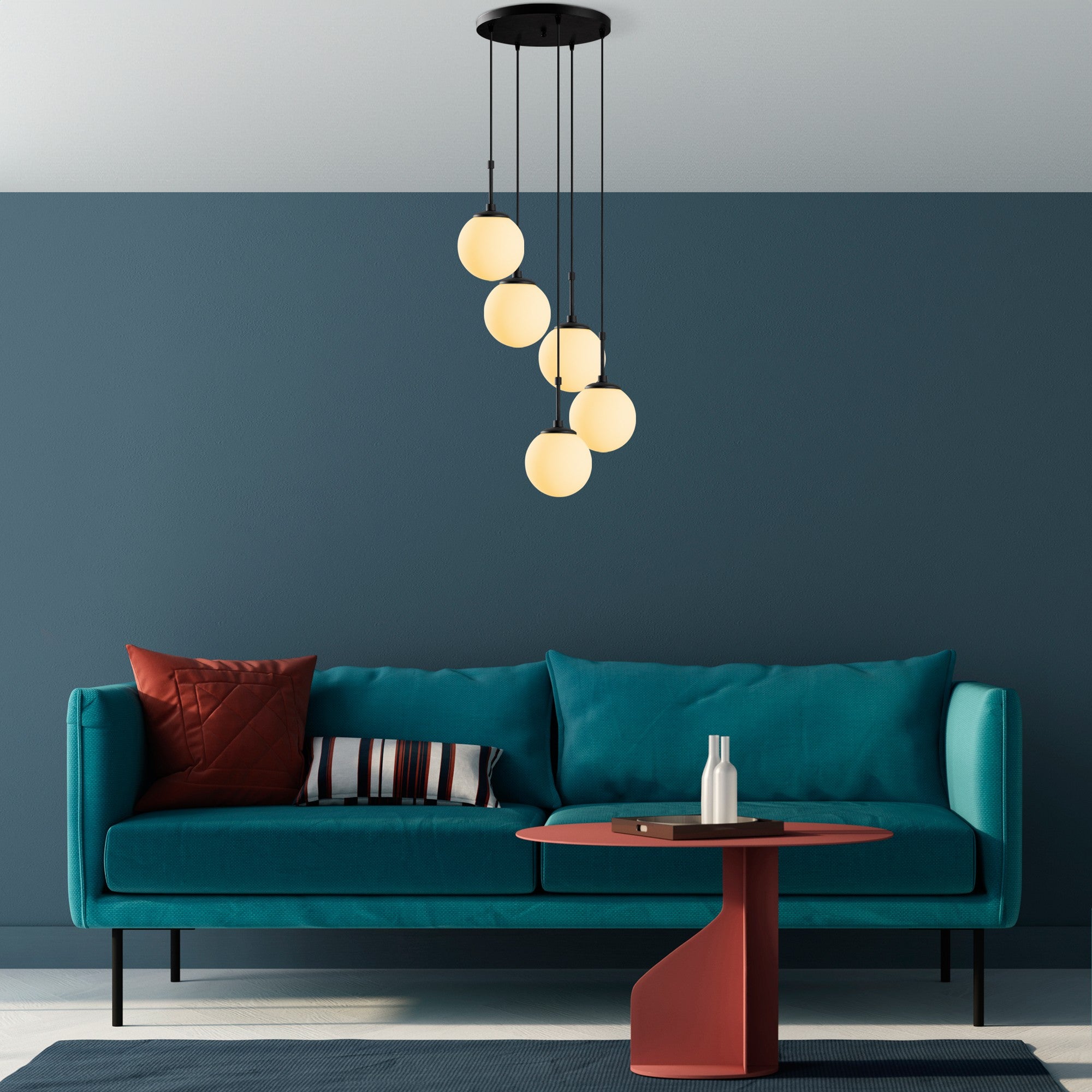 Candeeiro de Teto  - Orbıtal - Preto