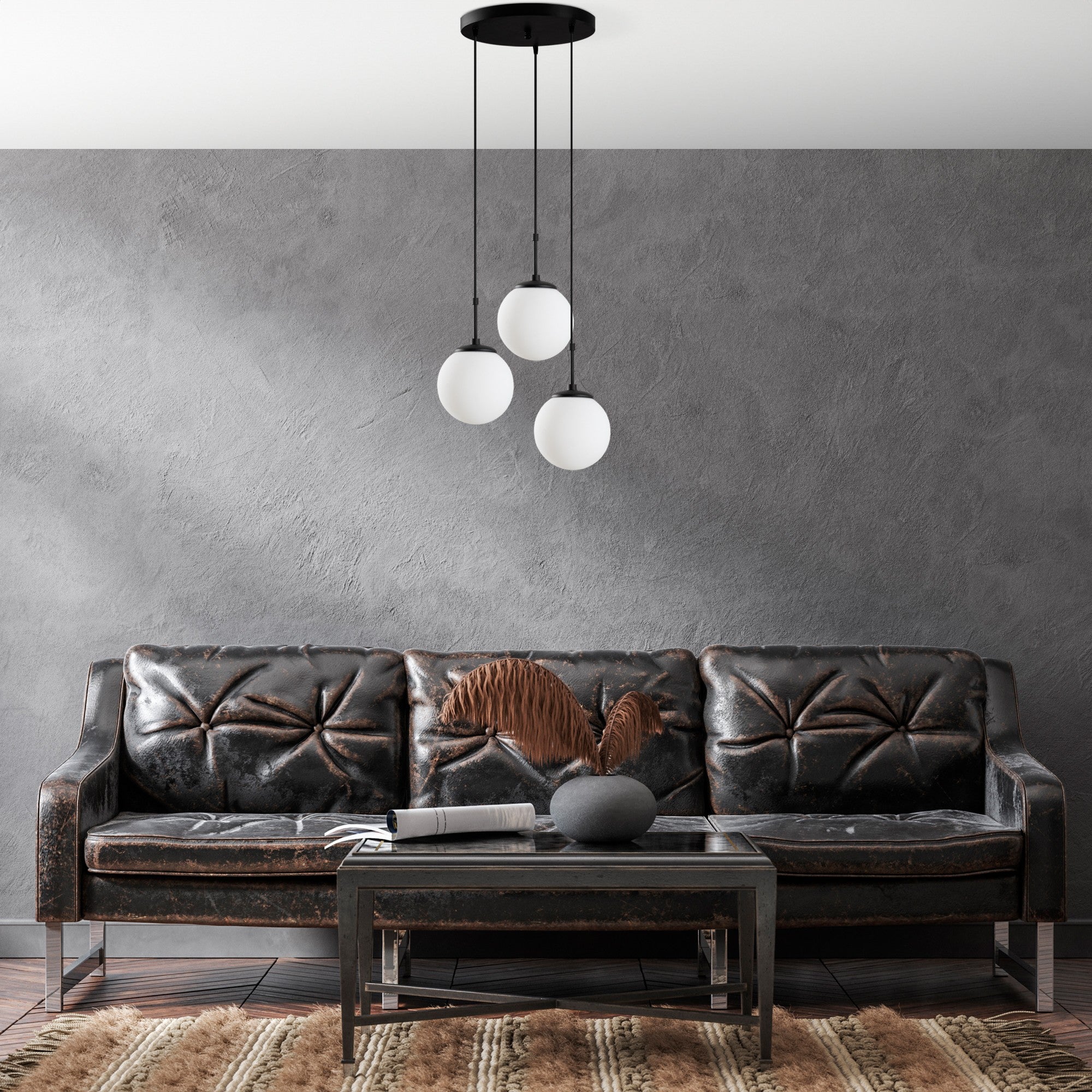 Candeeiro de Teto  - Orbıtal - Preto