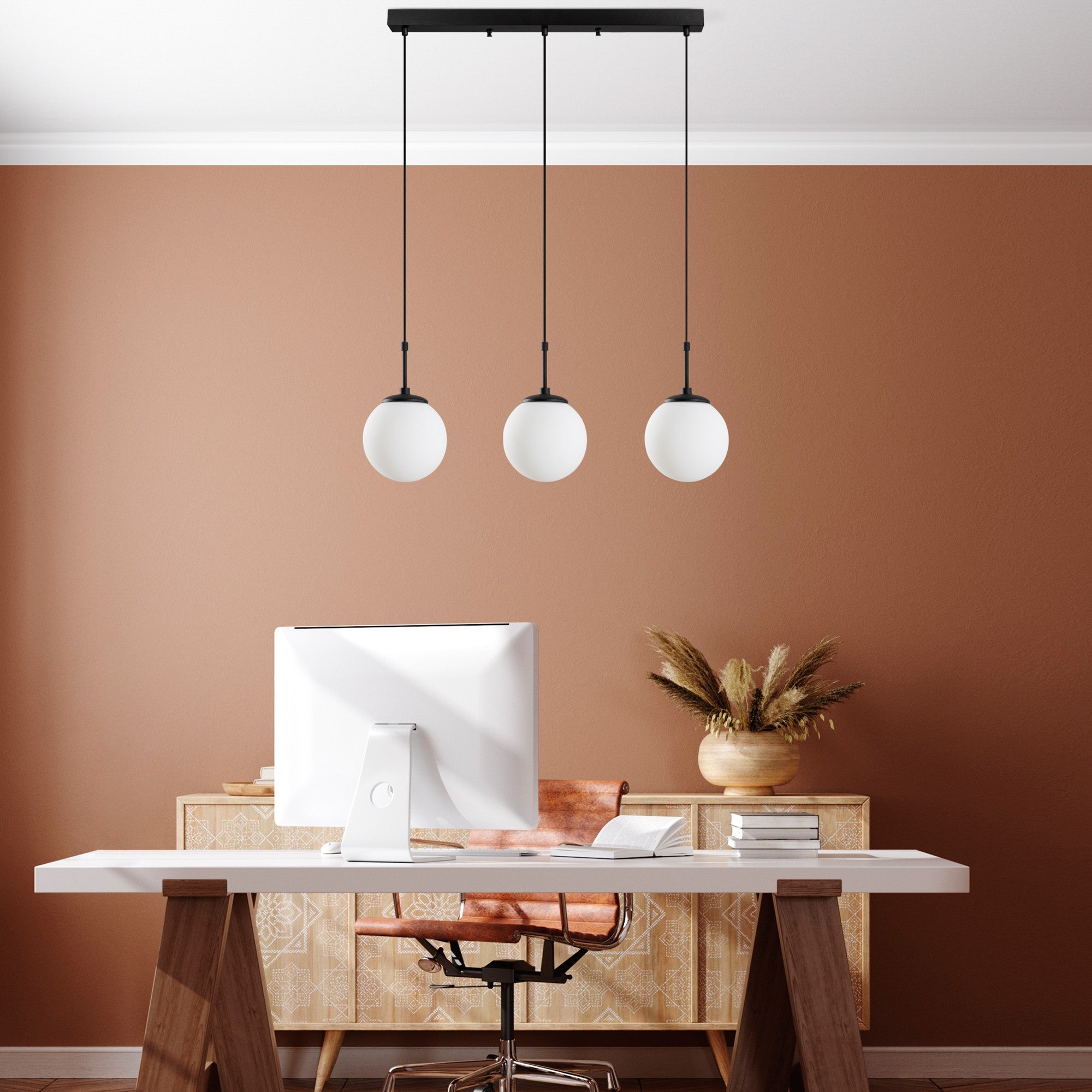 Candeeiro de Teto  - Orbıtal - Preto