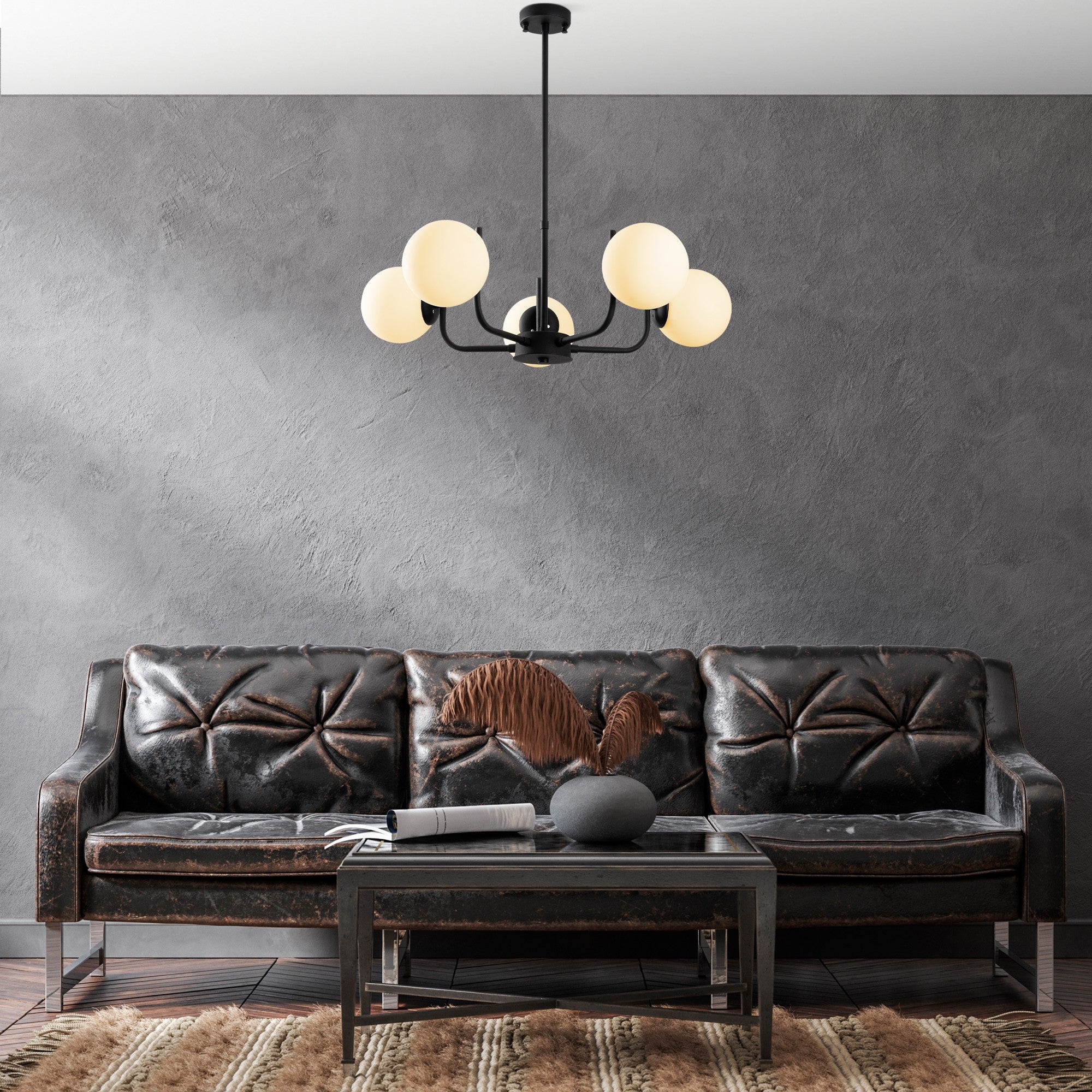 Candeeiro de Teto -Antler-Preto