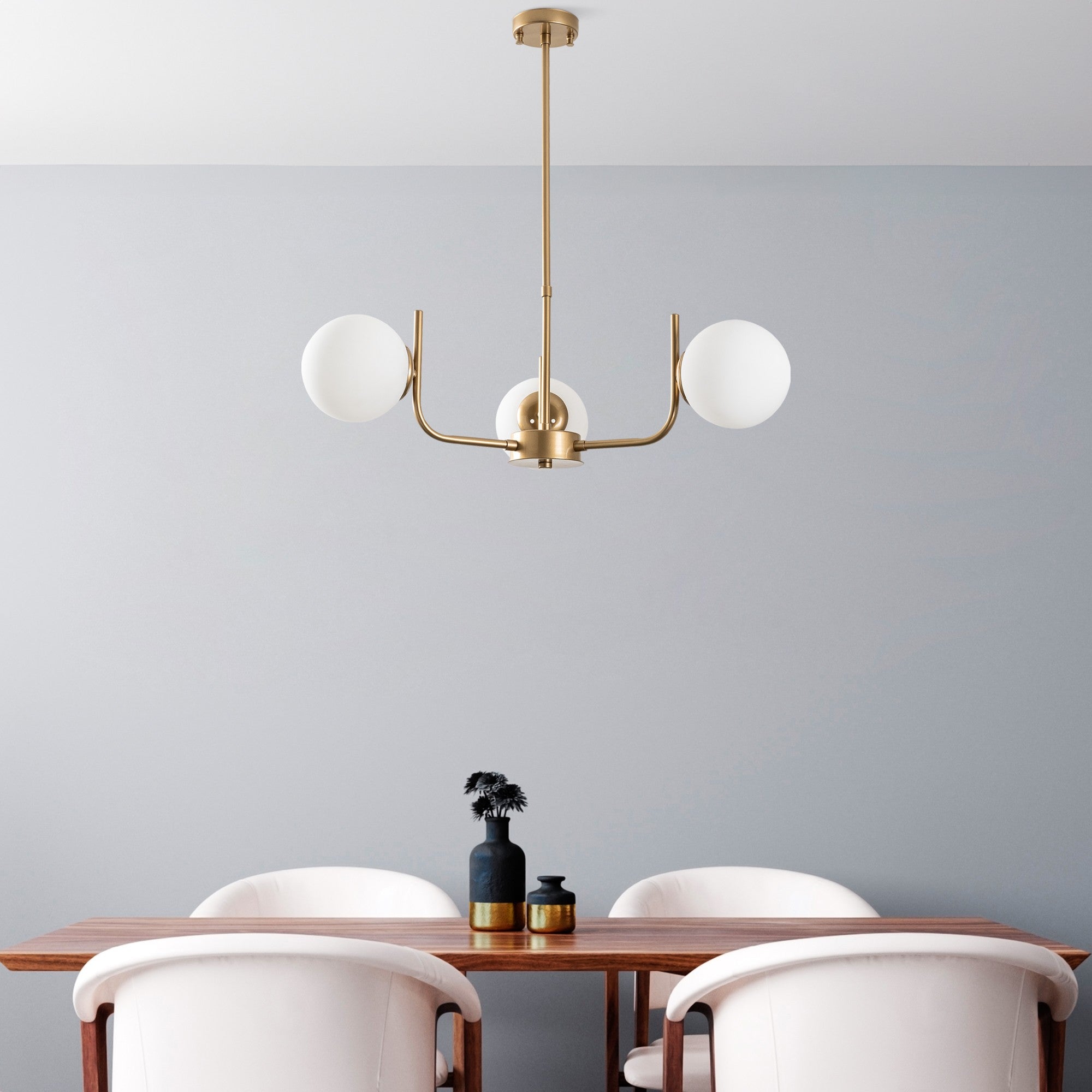 Candeeiro de Teto -Antler-Ouro