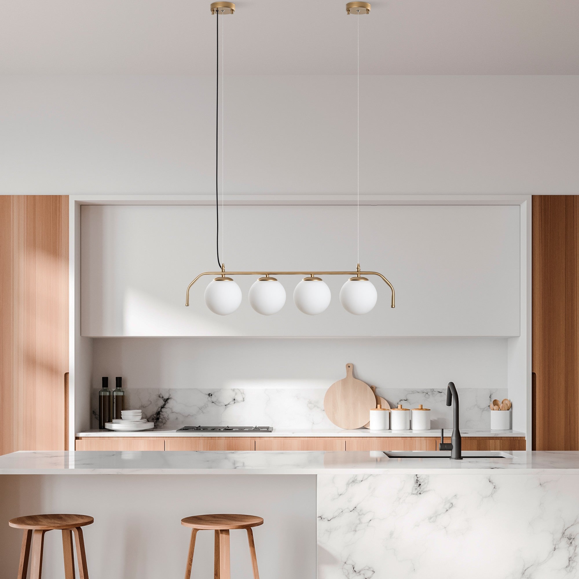 Candeeiro de Teto -Antler-Ouro