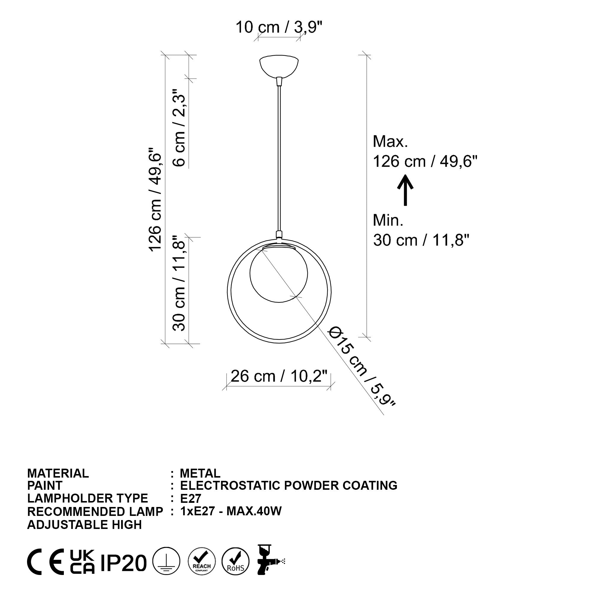 Candeeiro de Teto  - Dolunay - Ouro