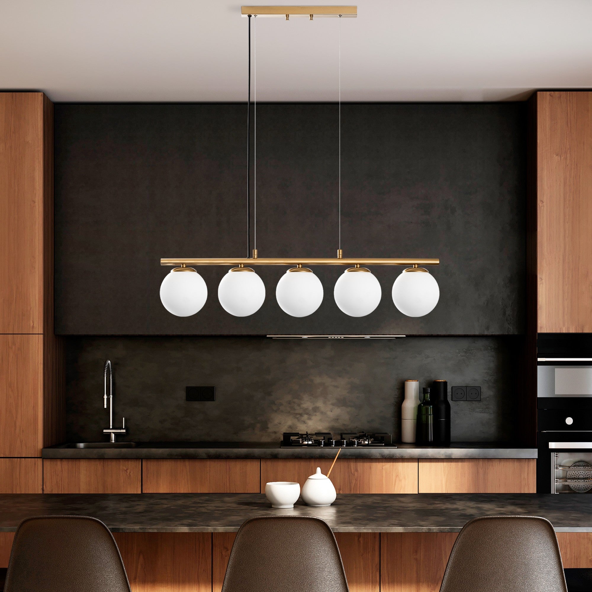 Candeeiro de Teto  - Dual - Ouro