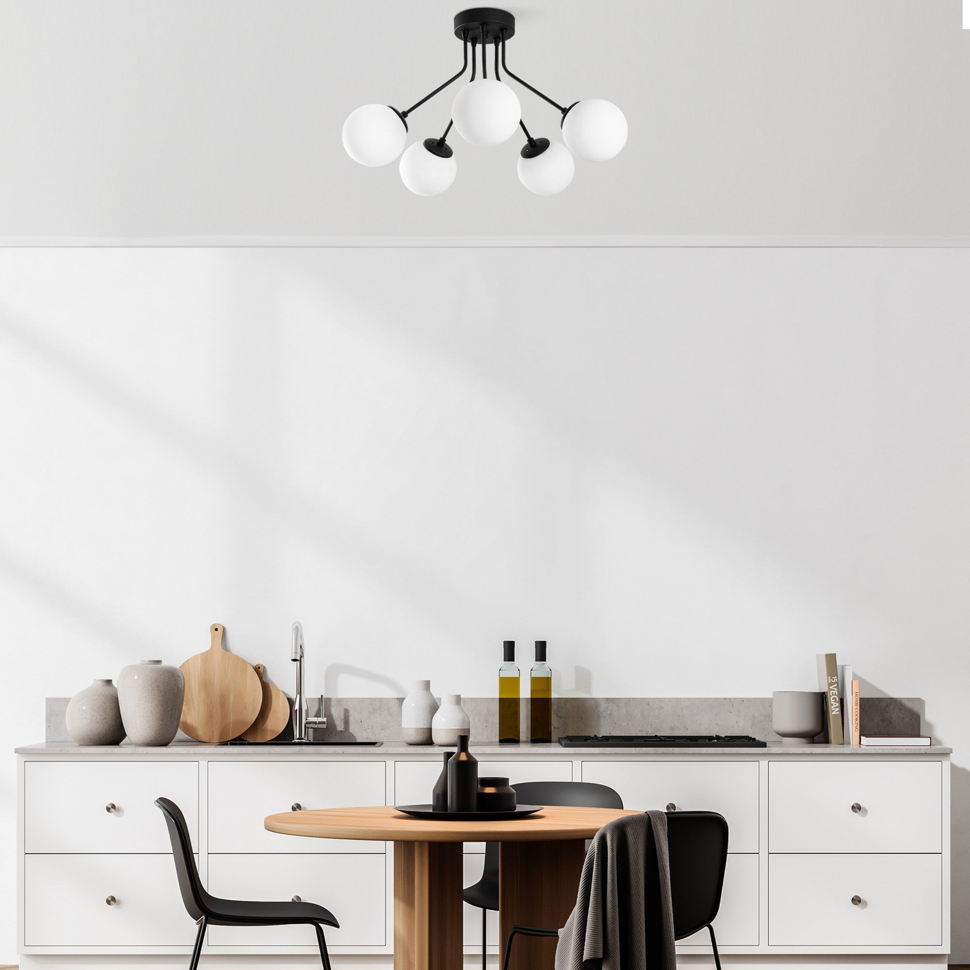 Candeeiro de Teto  - Orıon - Preto