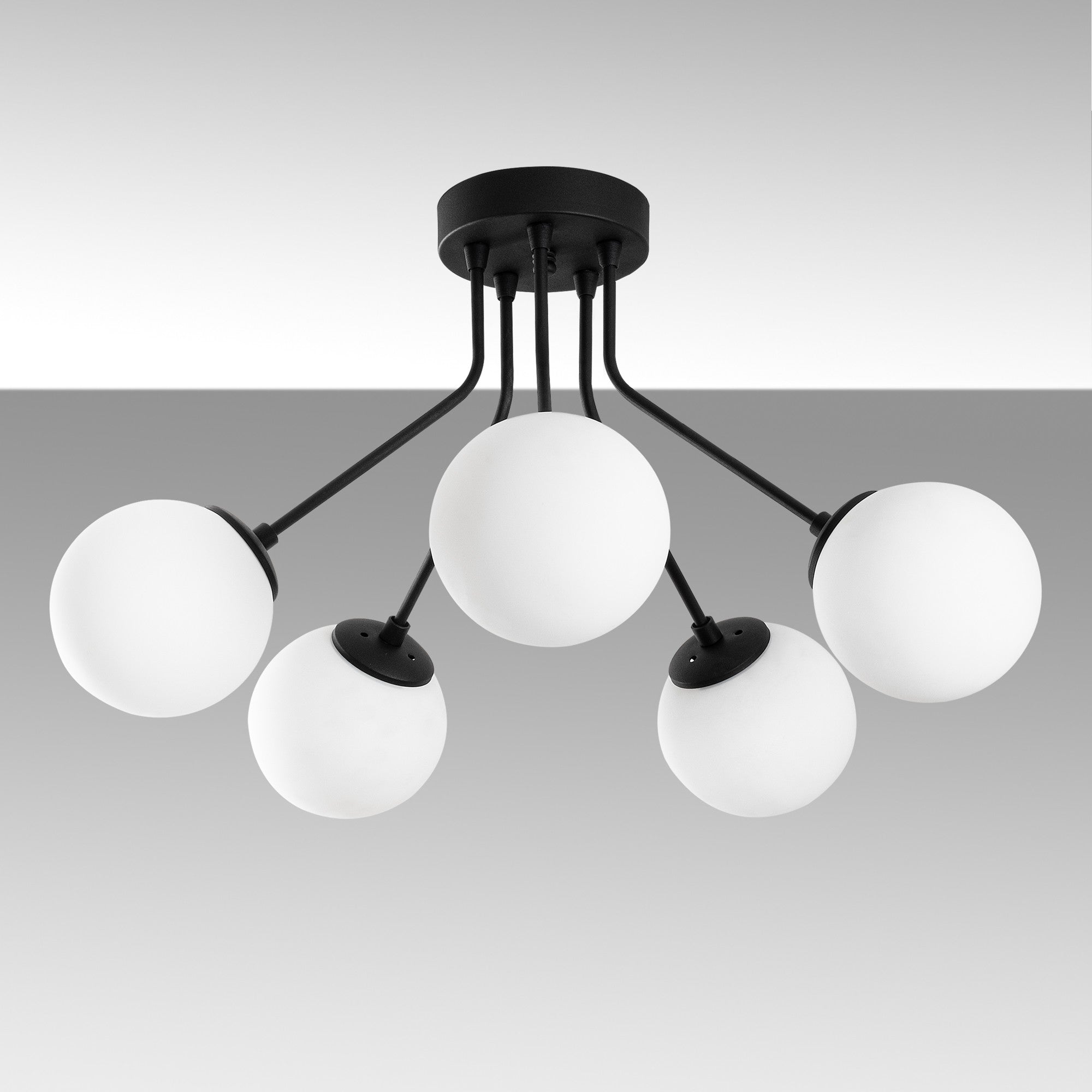 Candeeiro de Teto  - Orıon - Preto