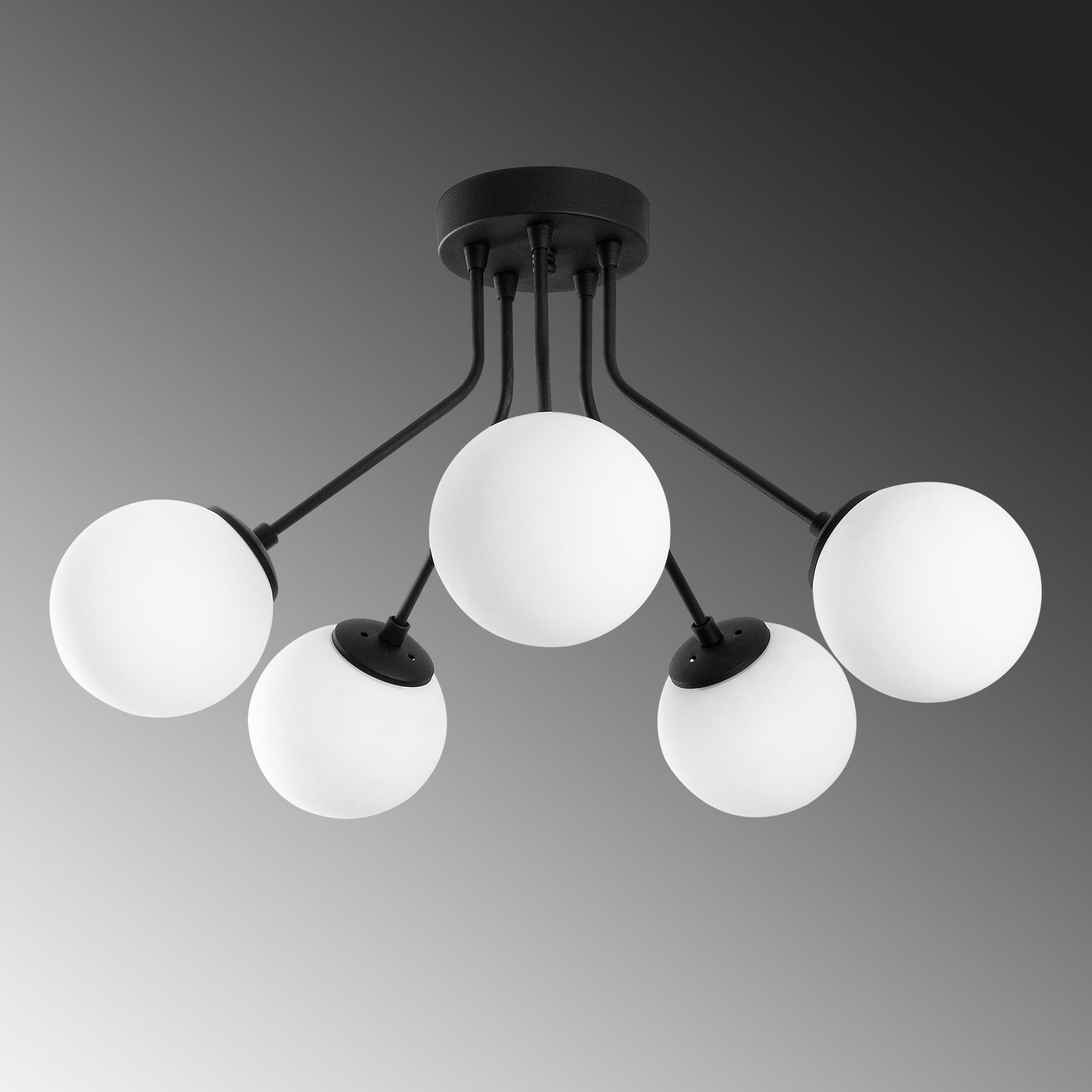 Candeeiro de Teto  - Orıon - Preto