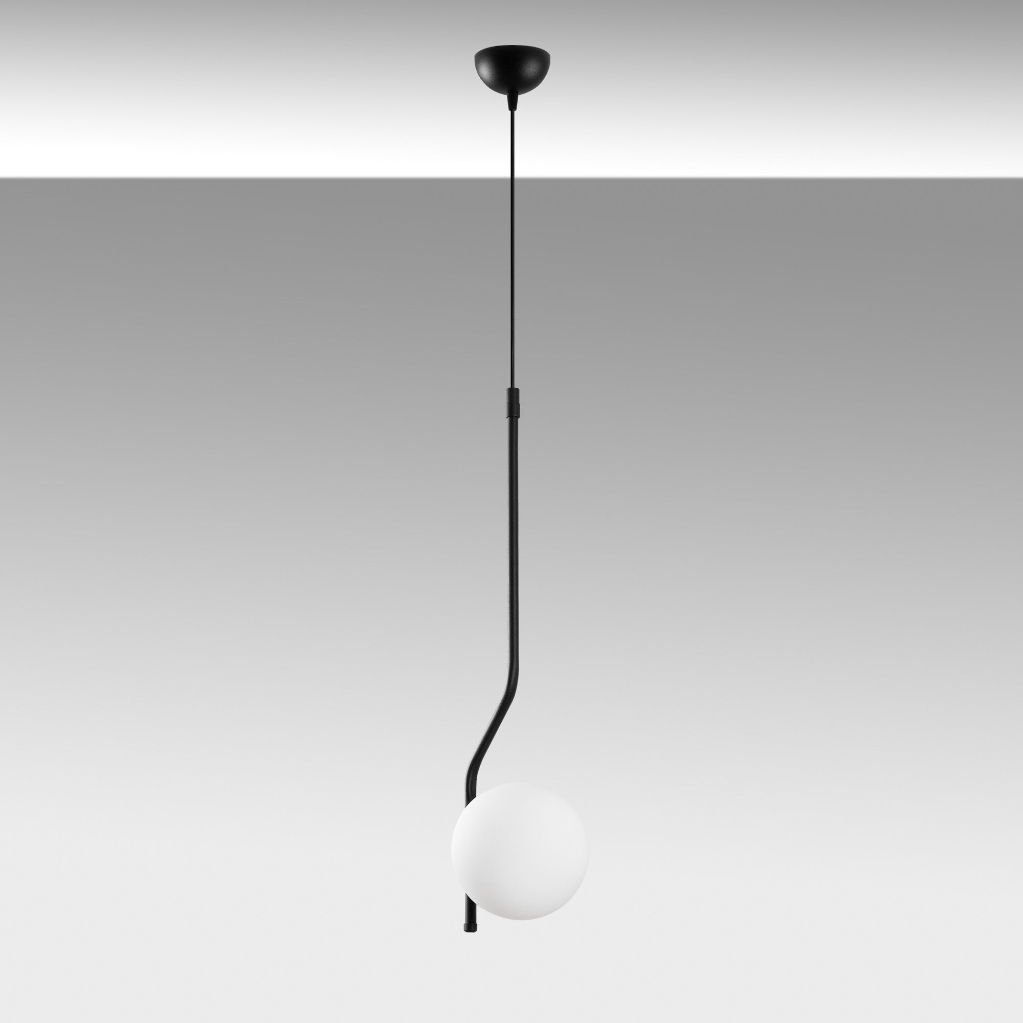 Candeeiro de Teto – 70 - 100 cm – Preto – Metal