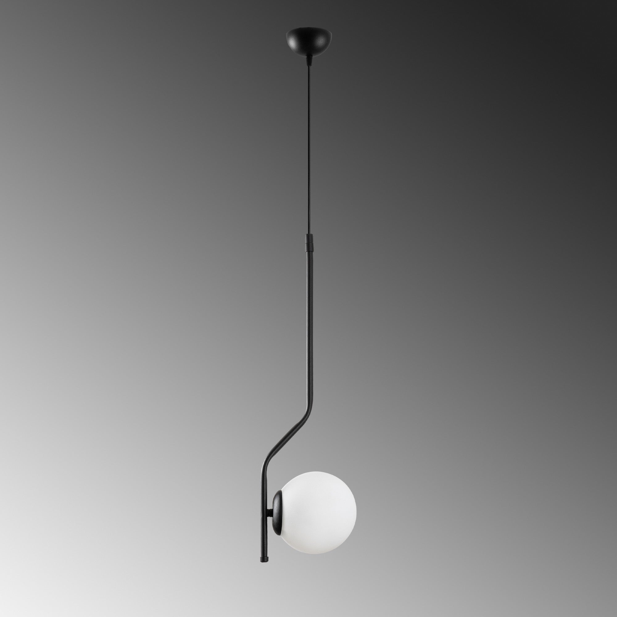 Candeeiro de Teto – 70 - 100 cm – Preto – Metal