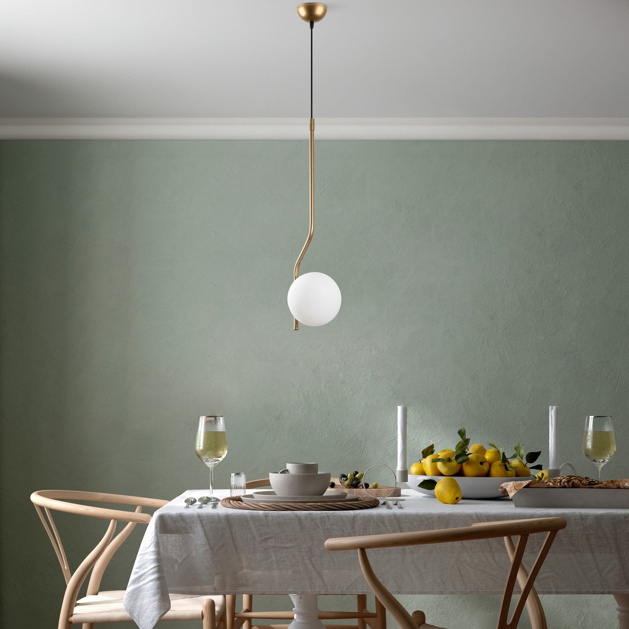 Candeeiro de Teto  - Tulıp - Ouro