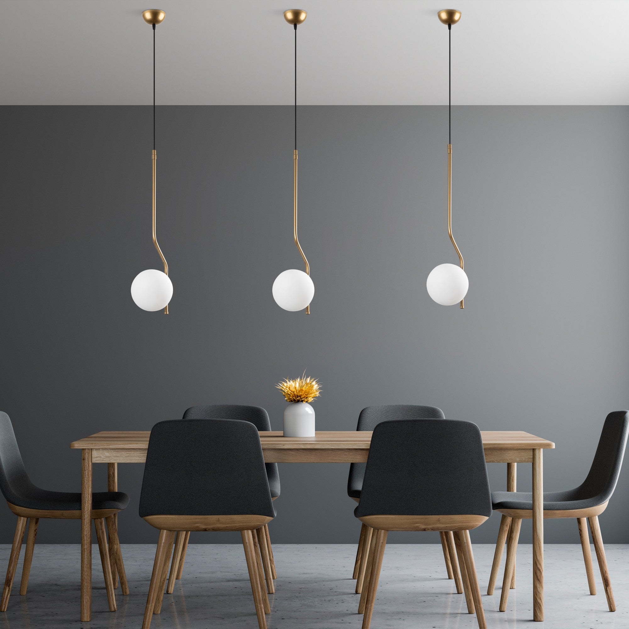 Candeeiro de Teto  - Tulıp - Ouro