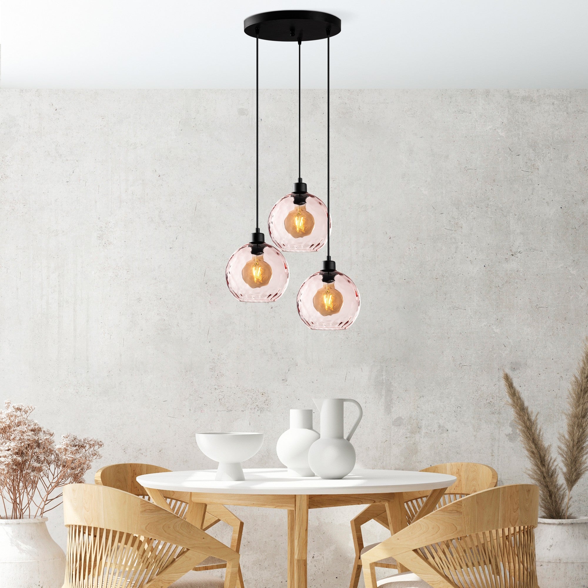 Candeeiro de Teto  - Benek - Rosa