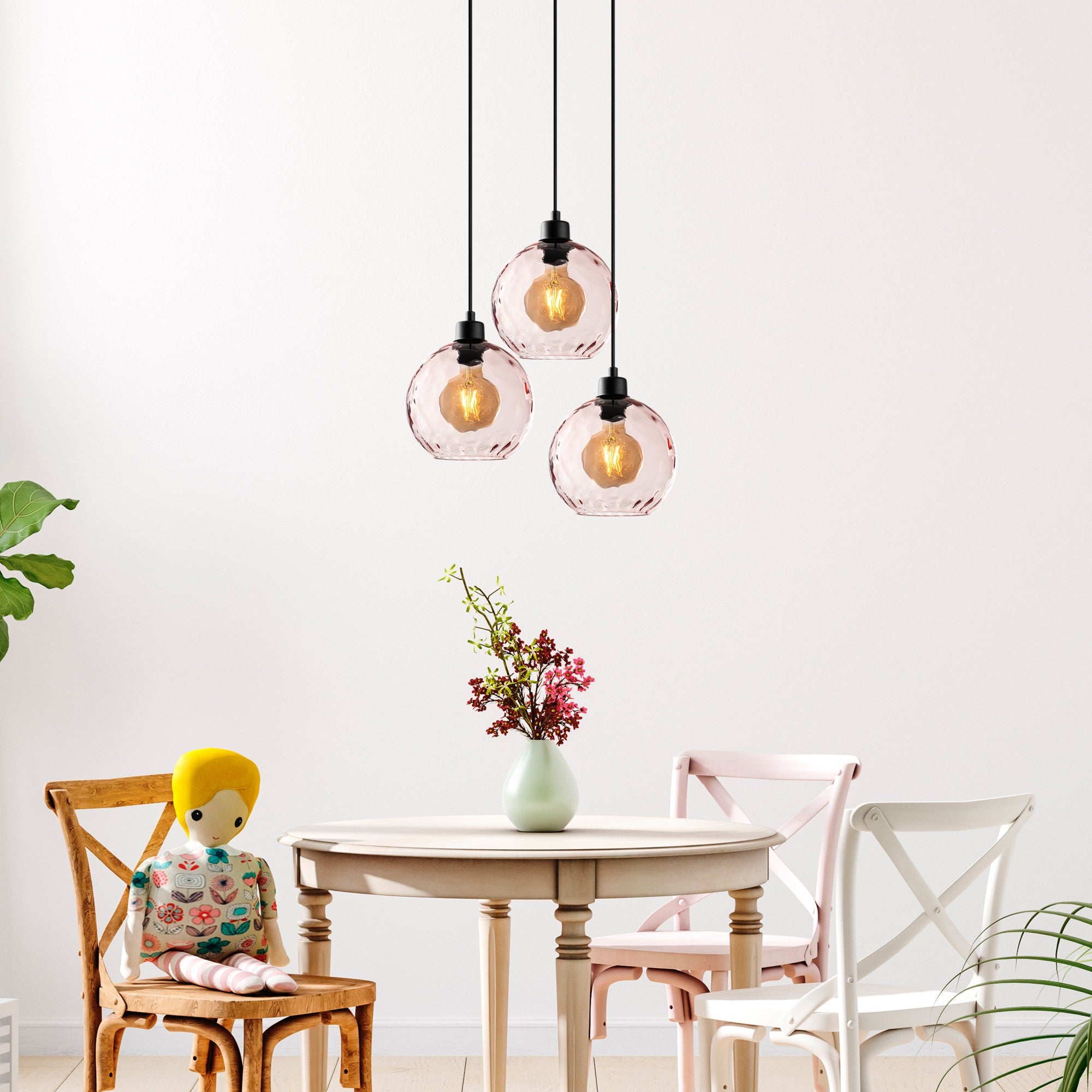 Candeeiro de Teto  - Benek - Rosa