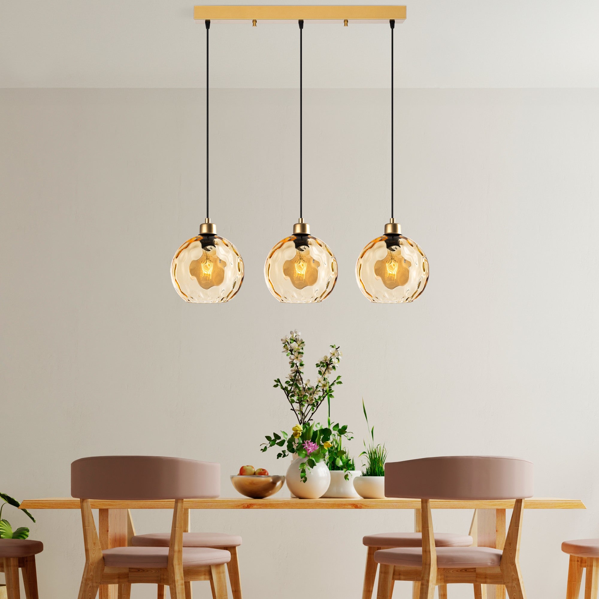 Candeeiro de Teto  - Benek - Amarelo