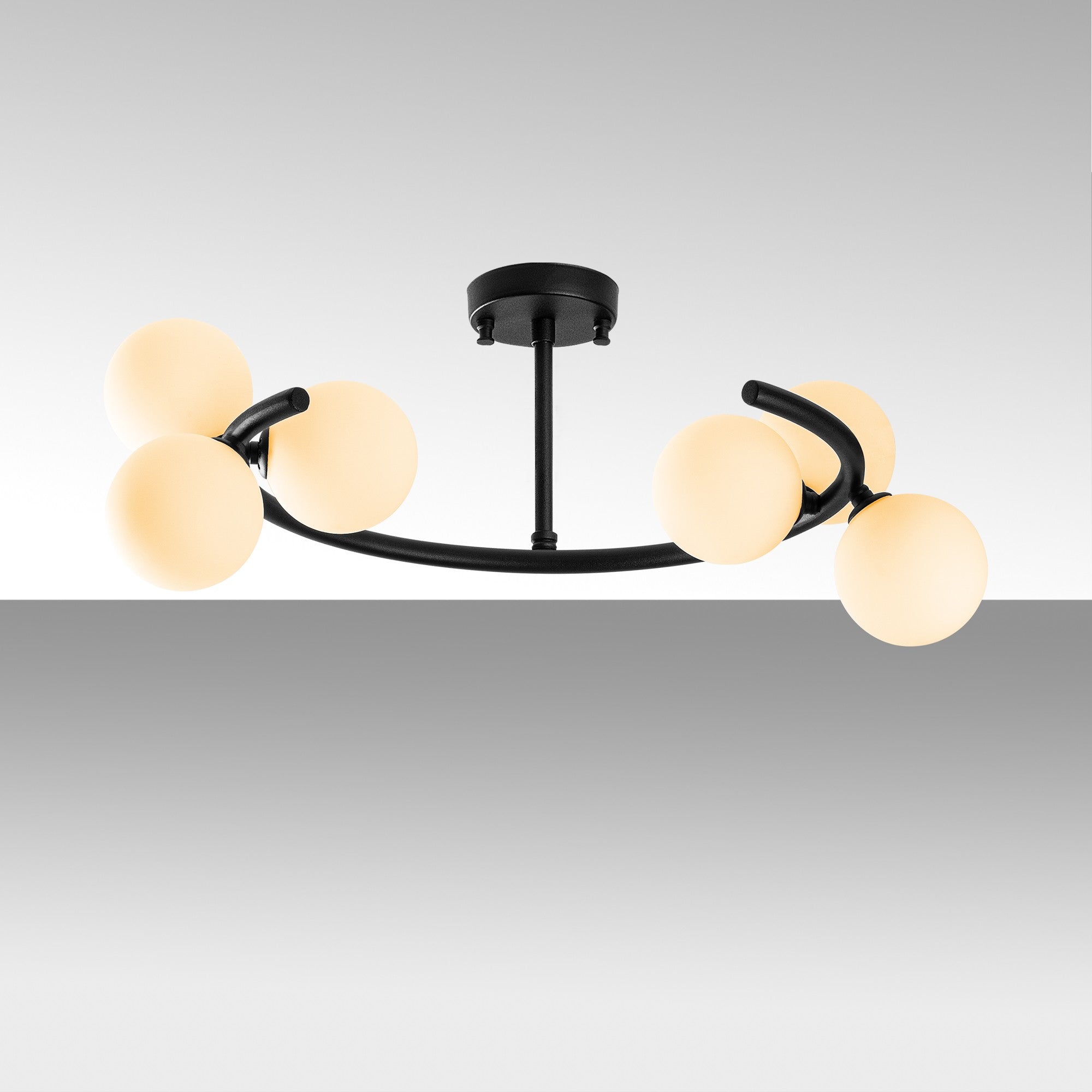 Candeeiro de Teto  - Luminar - Preto