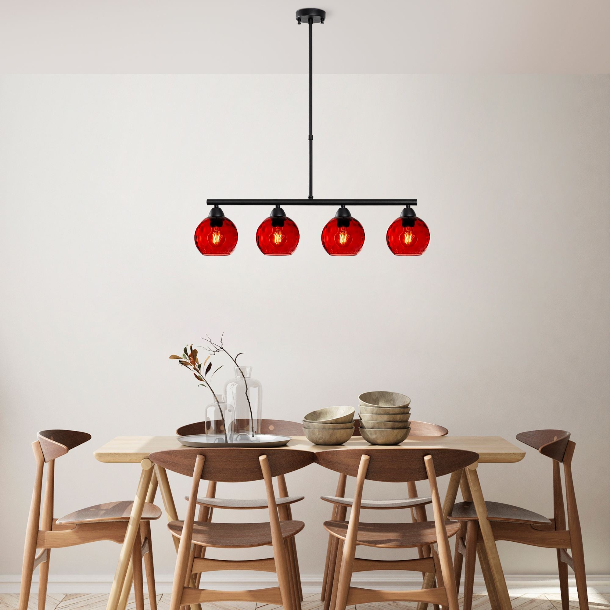 Candeeiro de Teto  - Benek - Vermelho
Preto