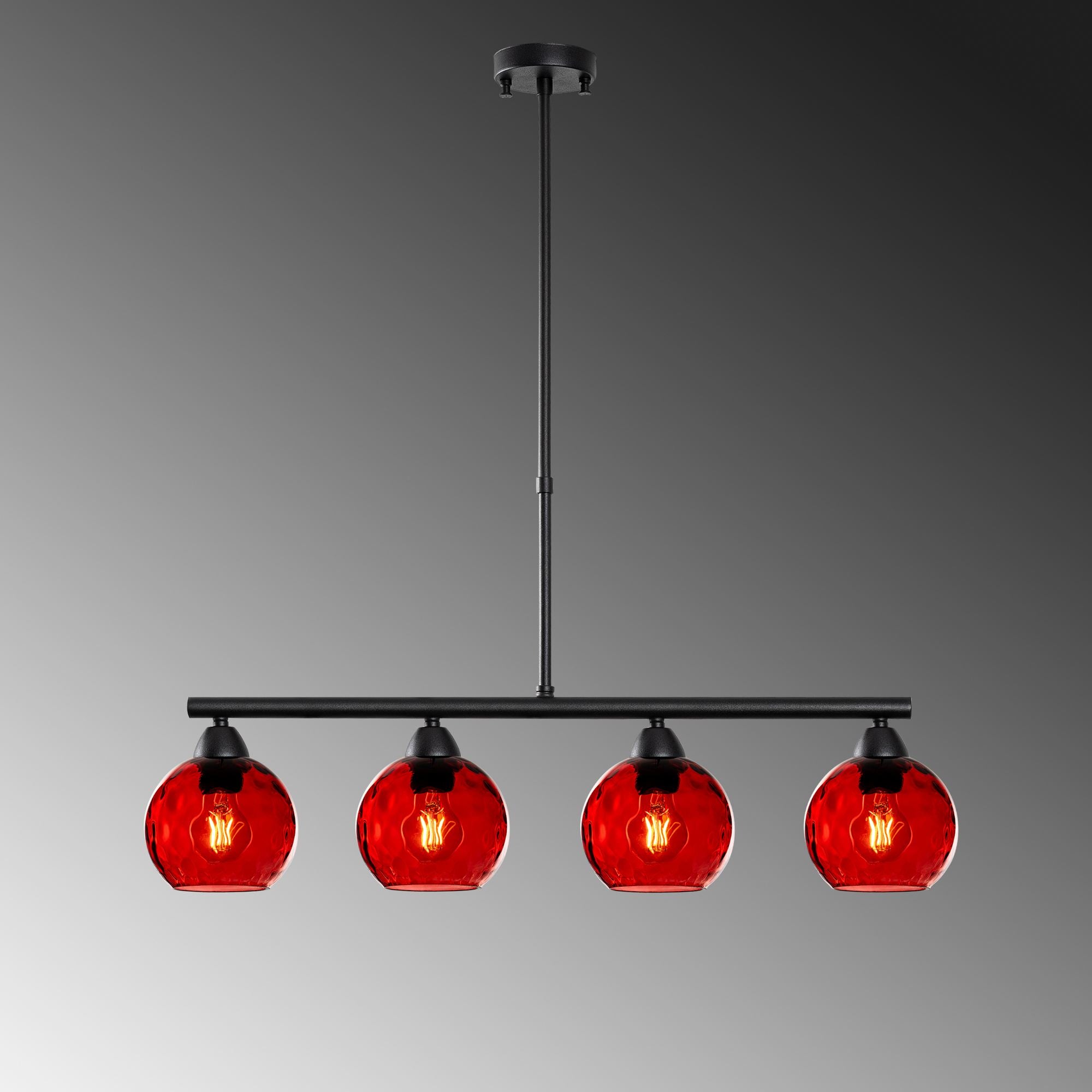 Candeeiro de Teto  - Benek - Vermelho
Preto