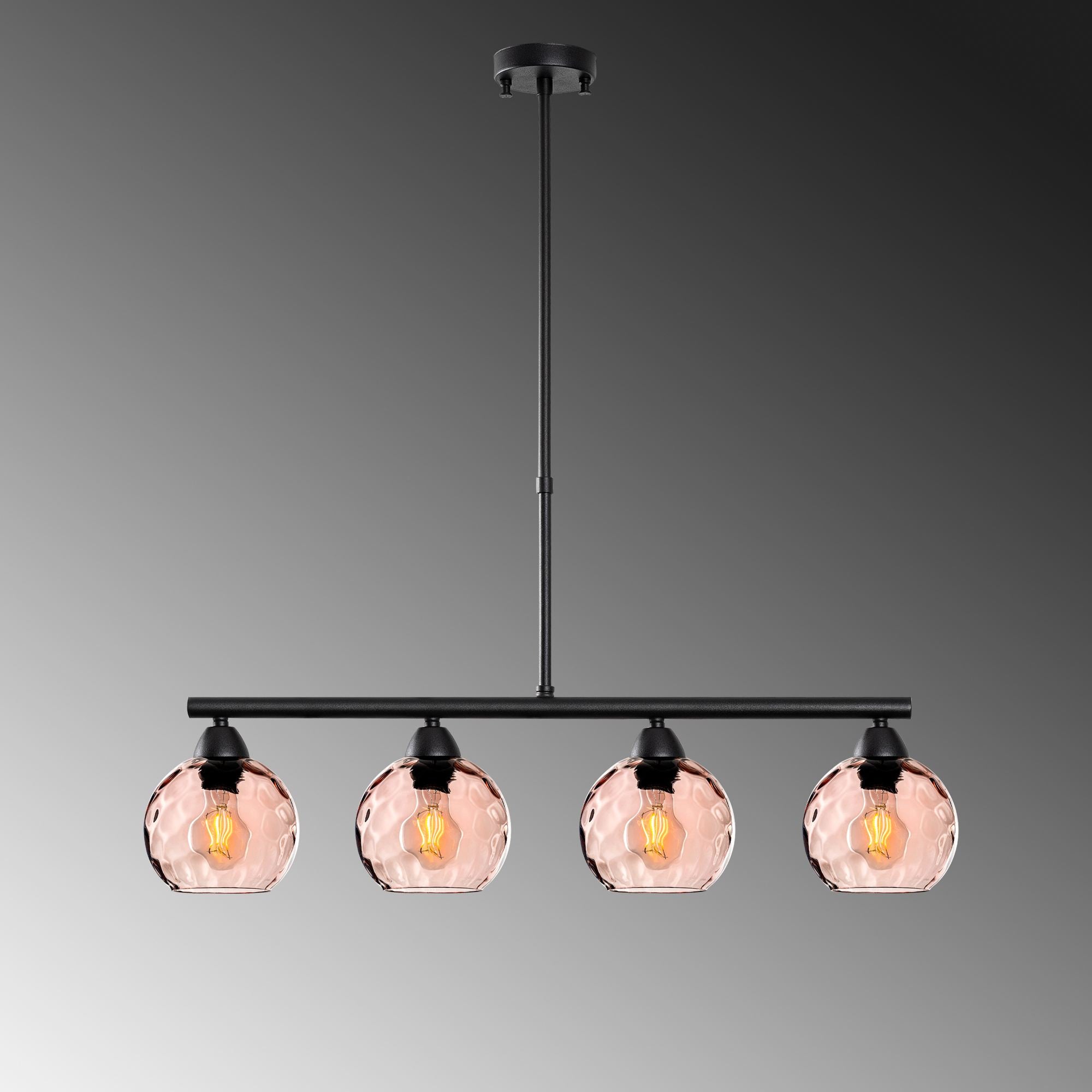 Candeeiro de Teto  - Benek - Rosa
Preto