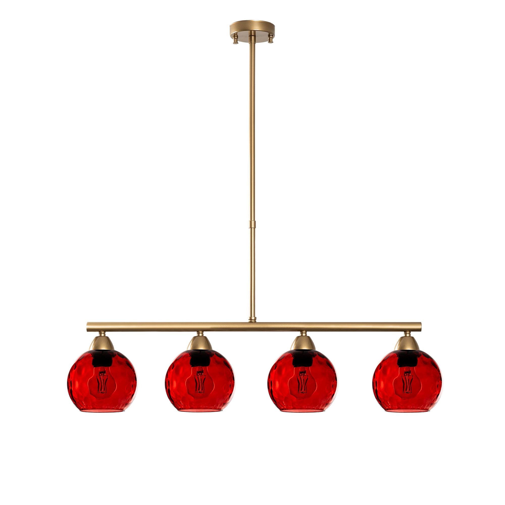 Candeeiro de Teto  - Benek - Vermelho
Dourado