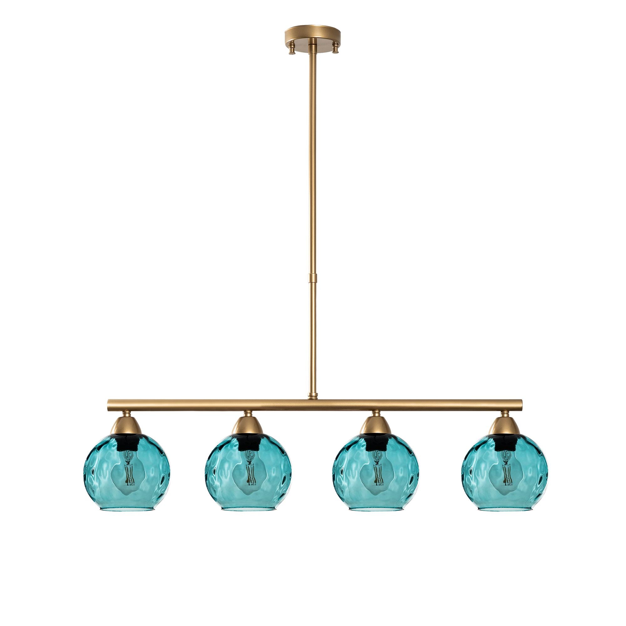 Candeeiro de Teto  - Benek - Azul
Dourado