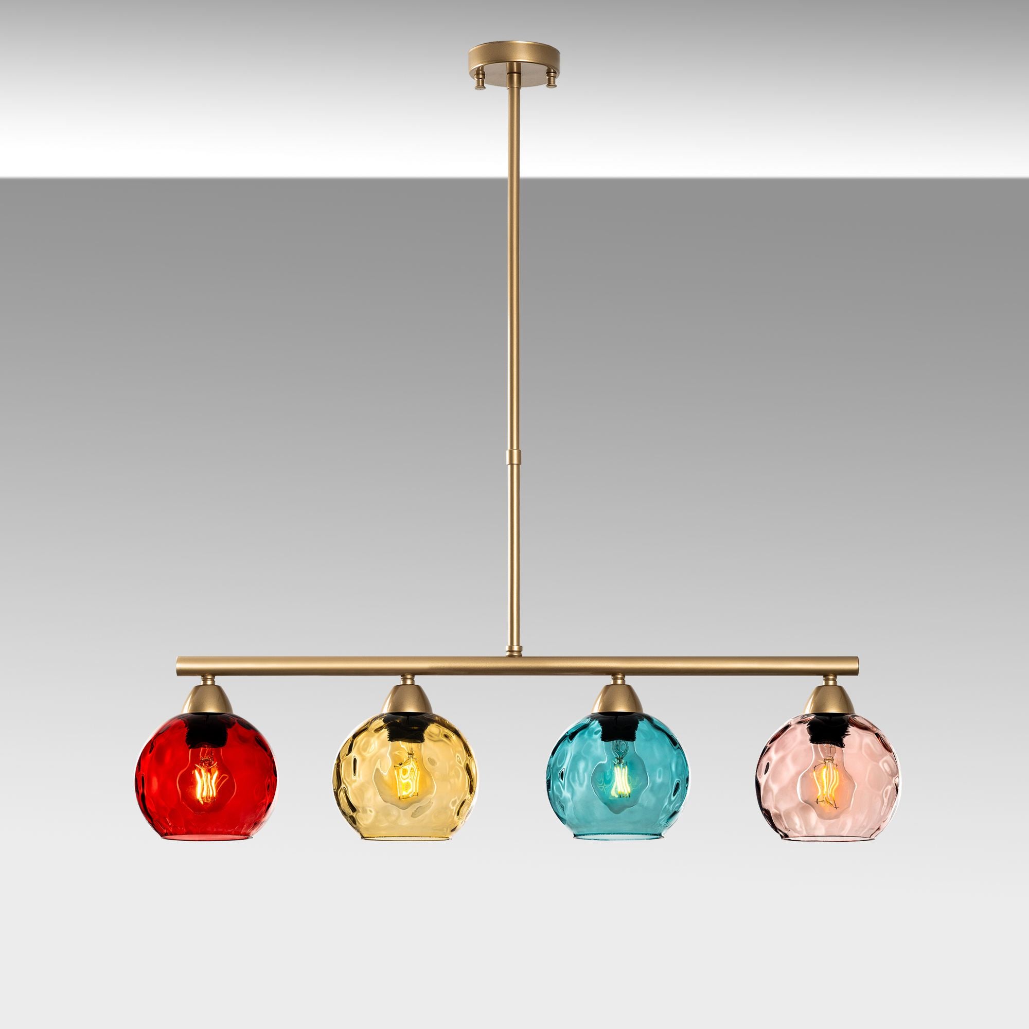 Candeeiro de Teto  - Benek - Multicolorido
Dourado