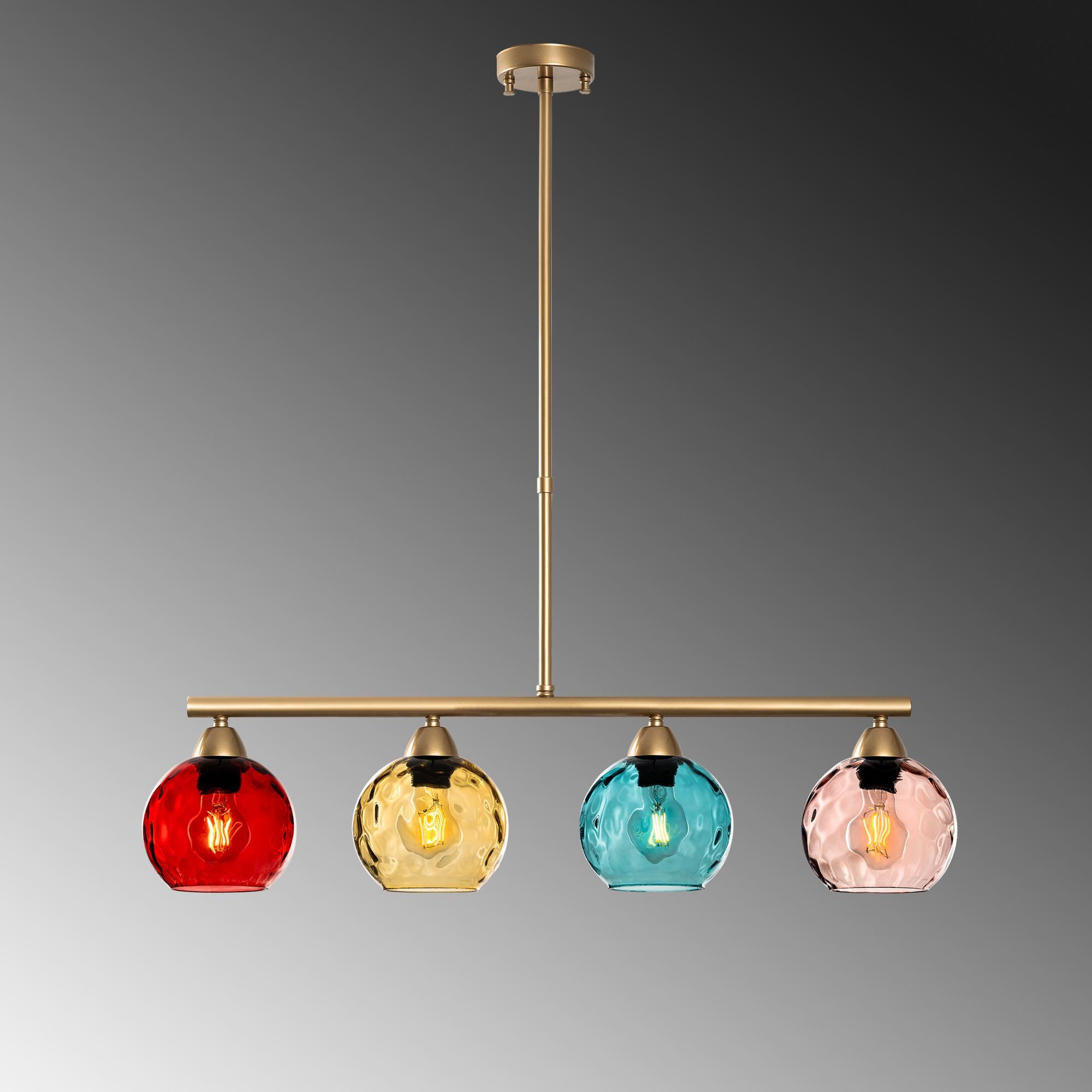 Candeeiro de Teto  - Benek - Multicolorido
Dourado