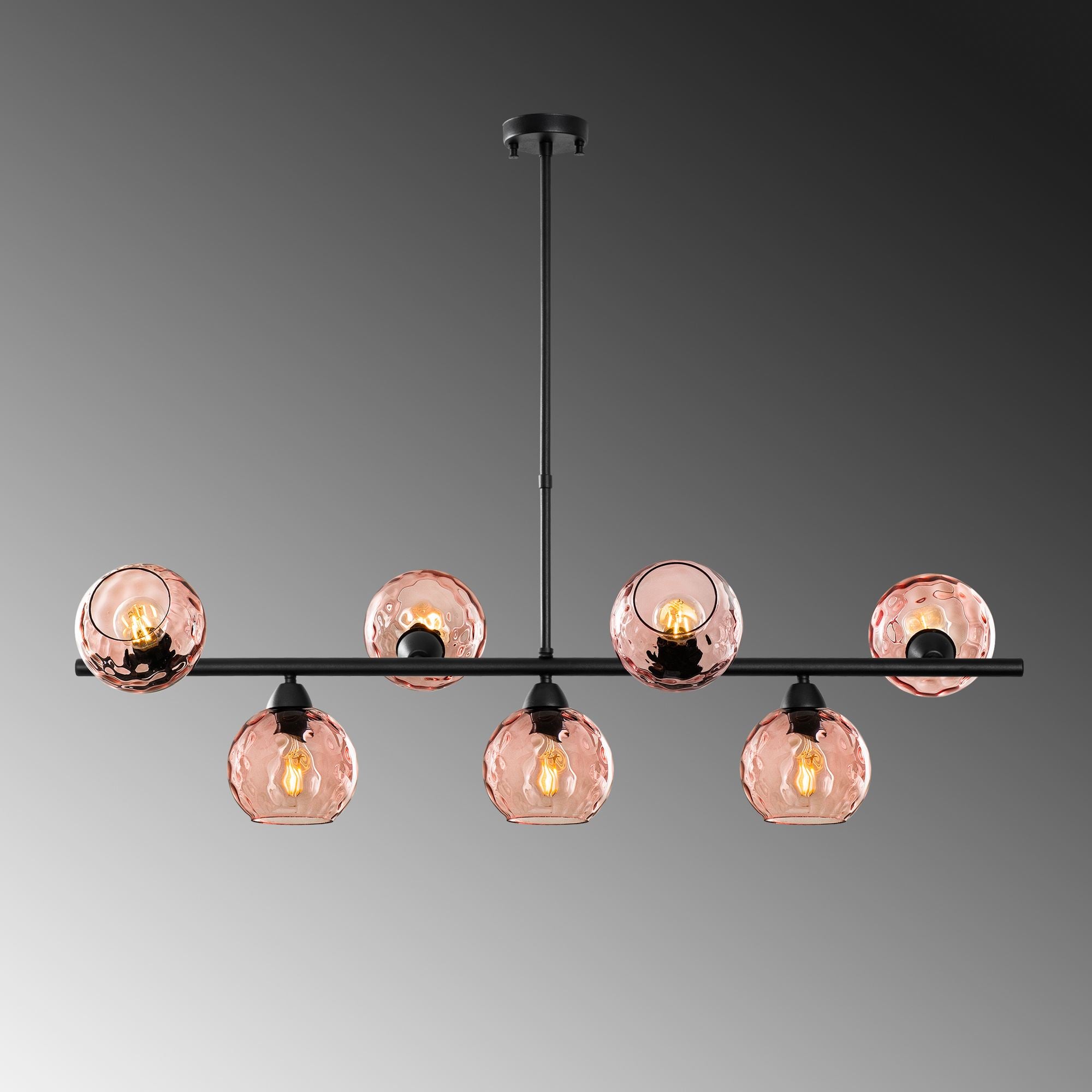 Candeeiro de Teto  - Benek - Rosa
Preto