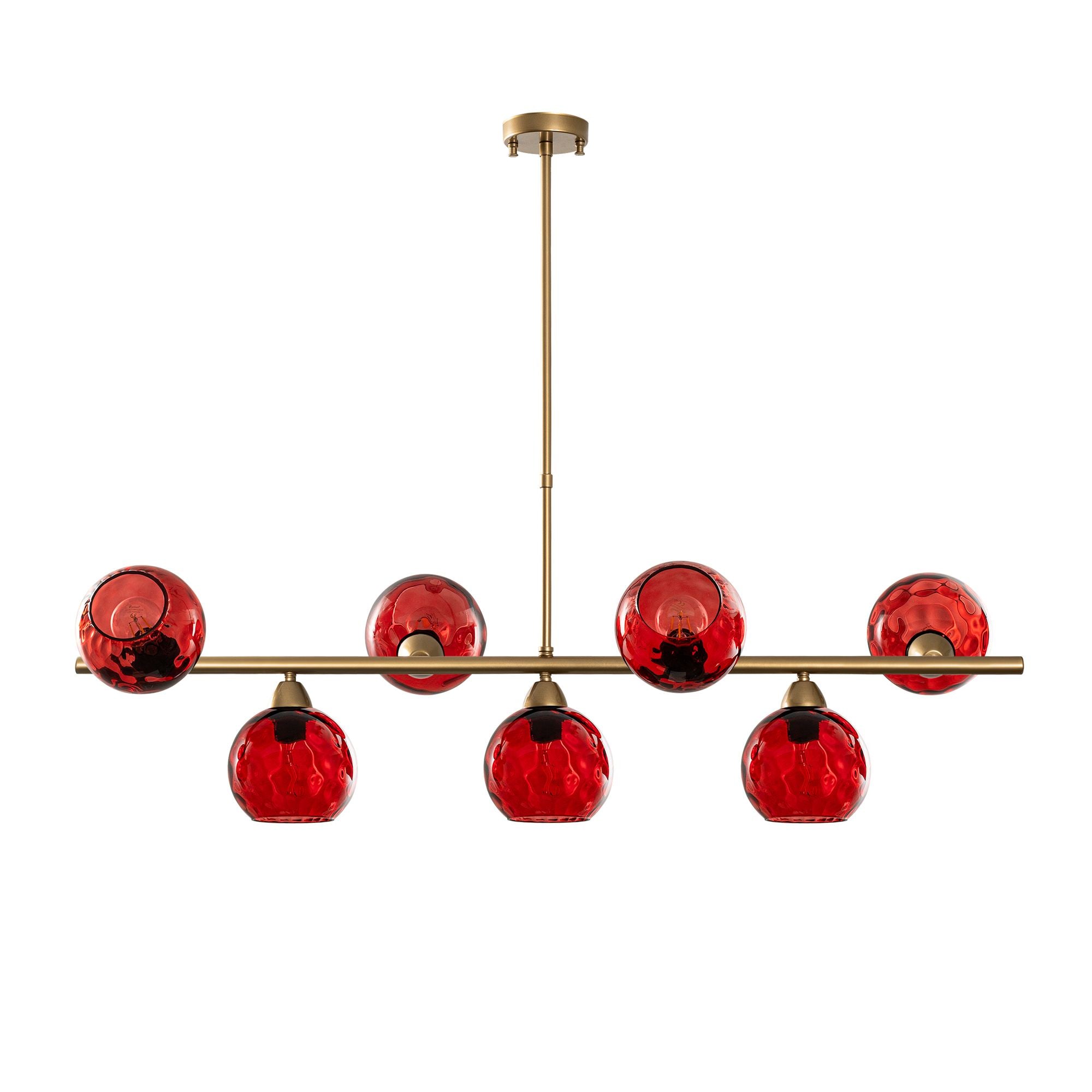 Candeeiro de Teto  - Benek - Vermelho
Dourado