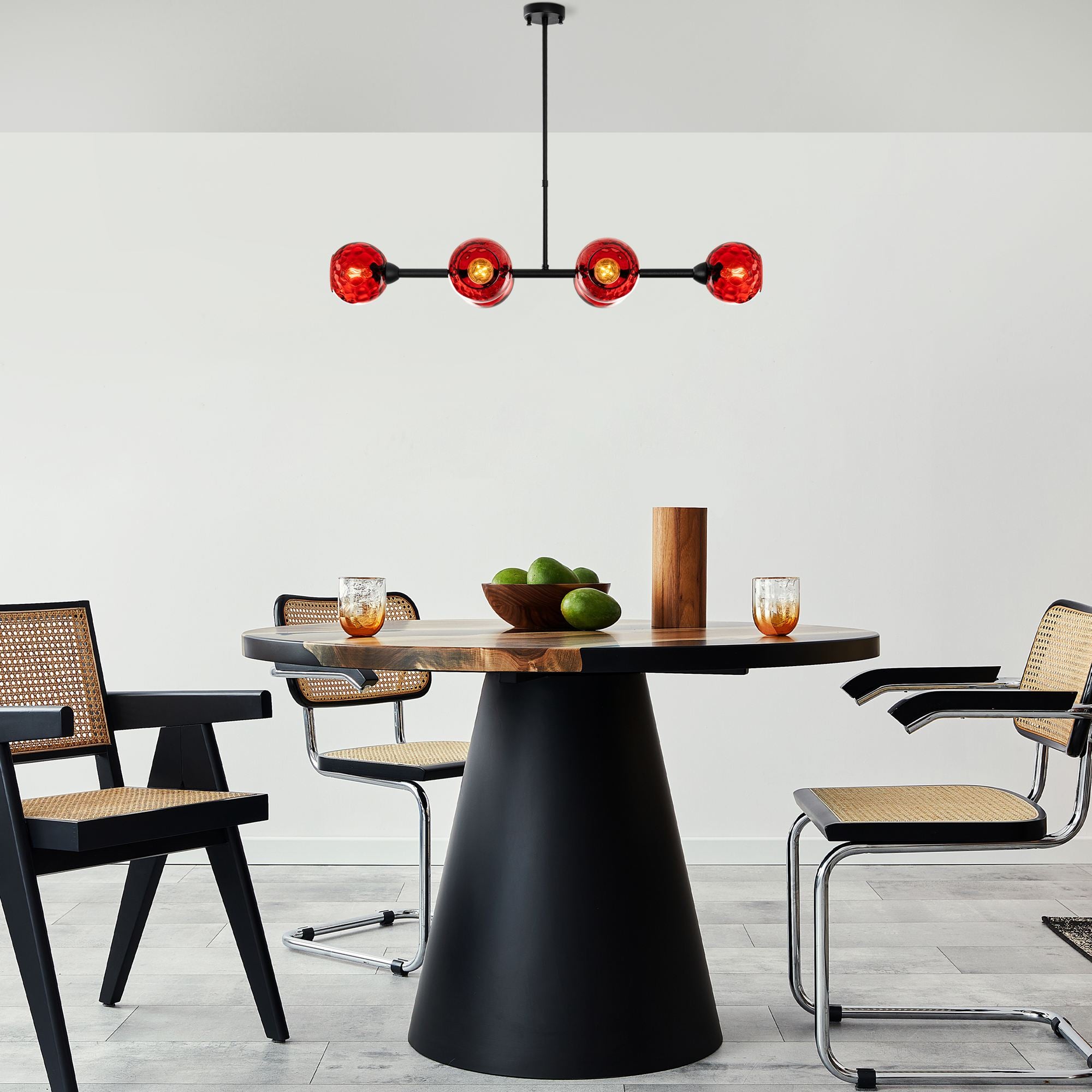 Candeeiro de Teto  - Benek - Vermelho
Preto