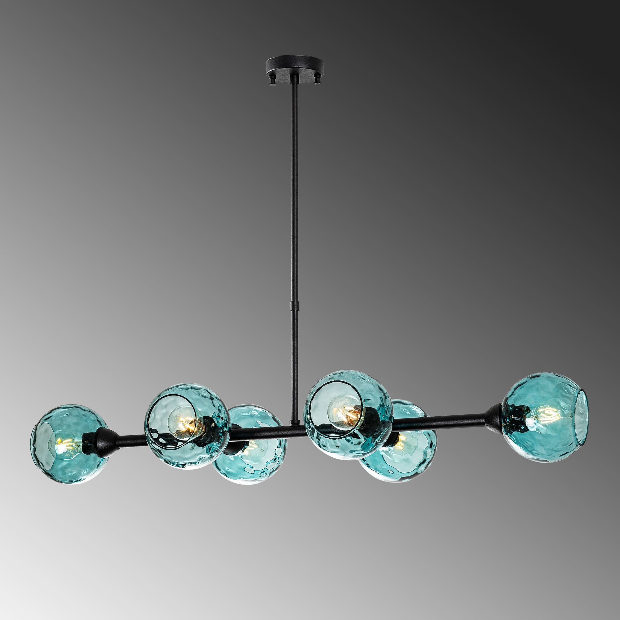 Candeeiro de Teto  - Benek - Azul
Preto