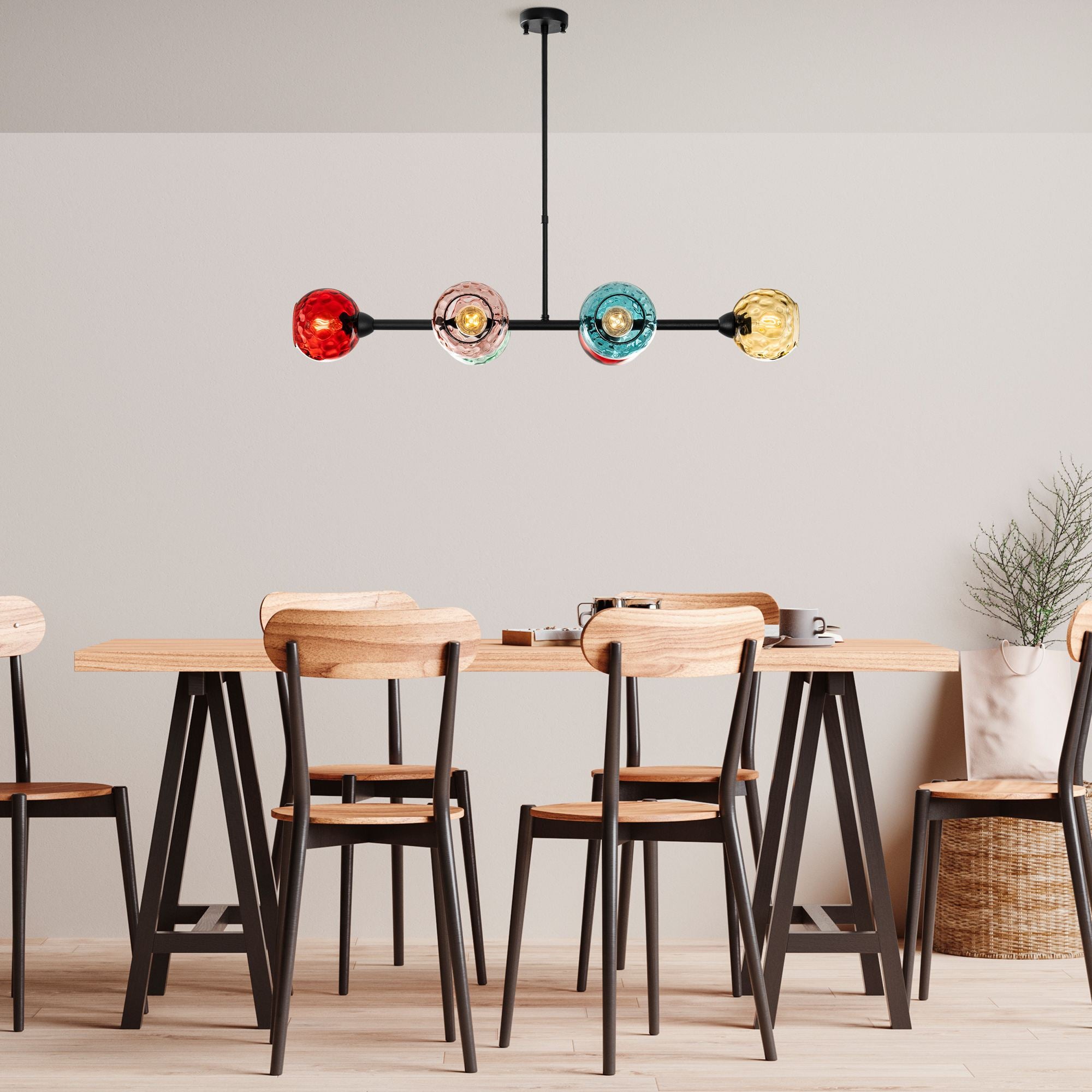 Candeeiro de Teto  - Benek - Multicolorido
Preto