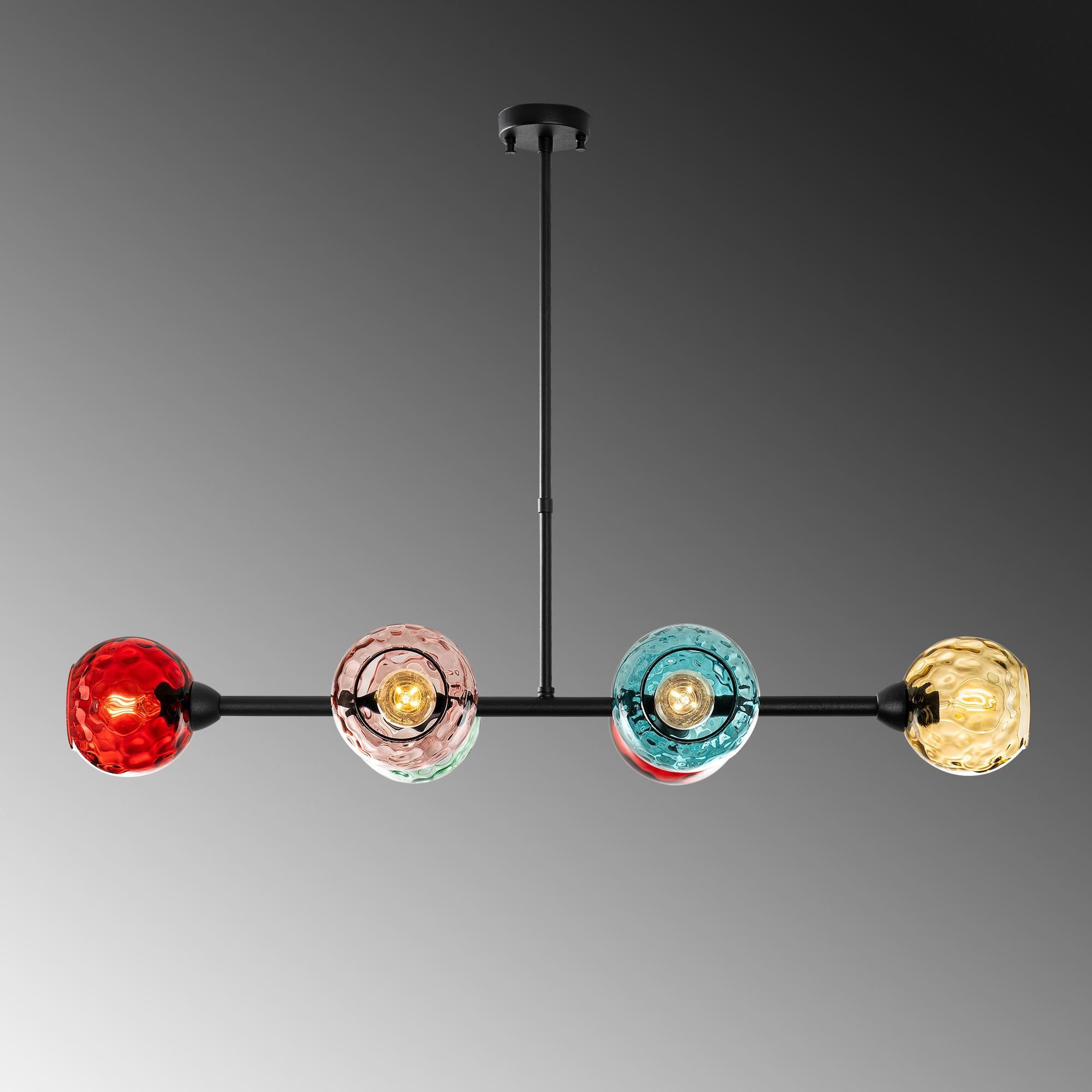 Candeeiro de Teto  - Benek - Multicolorido
Preto
