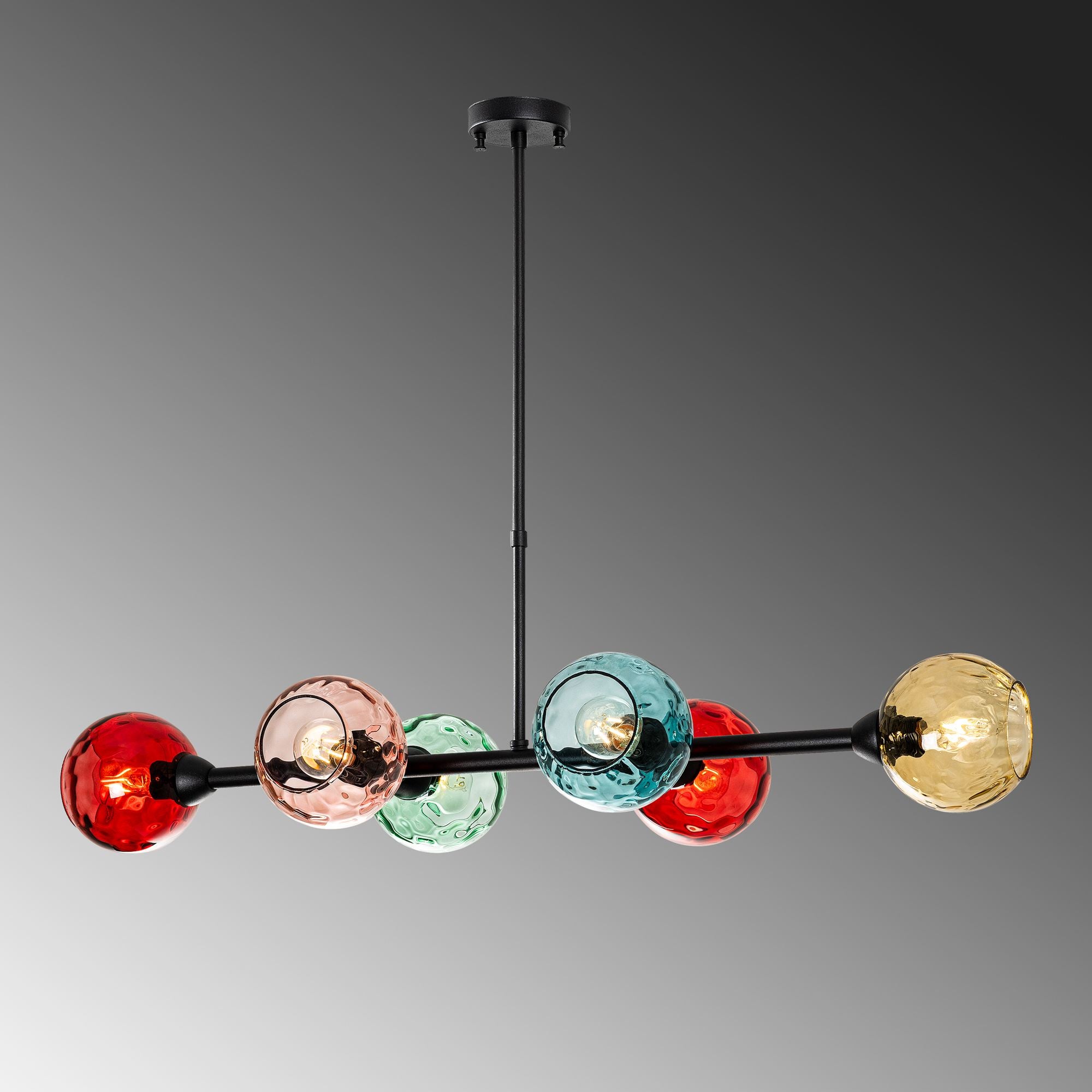 Candeeiro de Teto  - Benek - Multicolorido
Preto