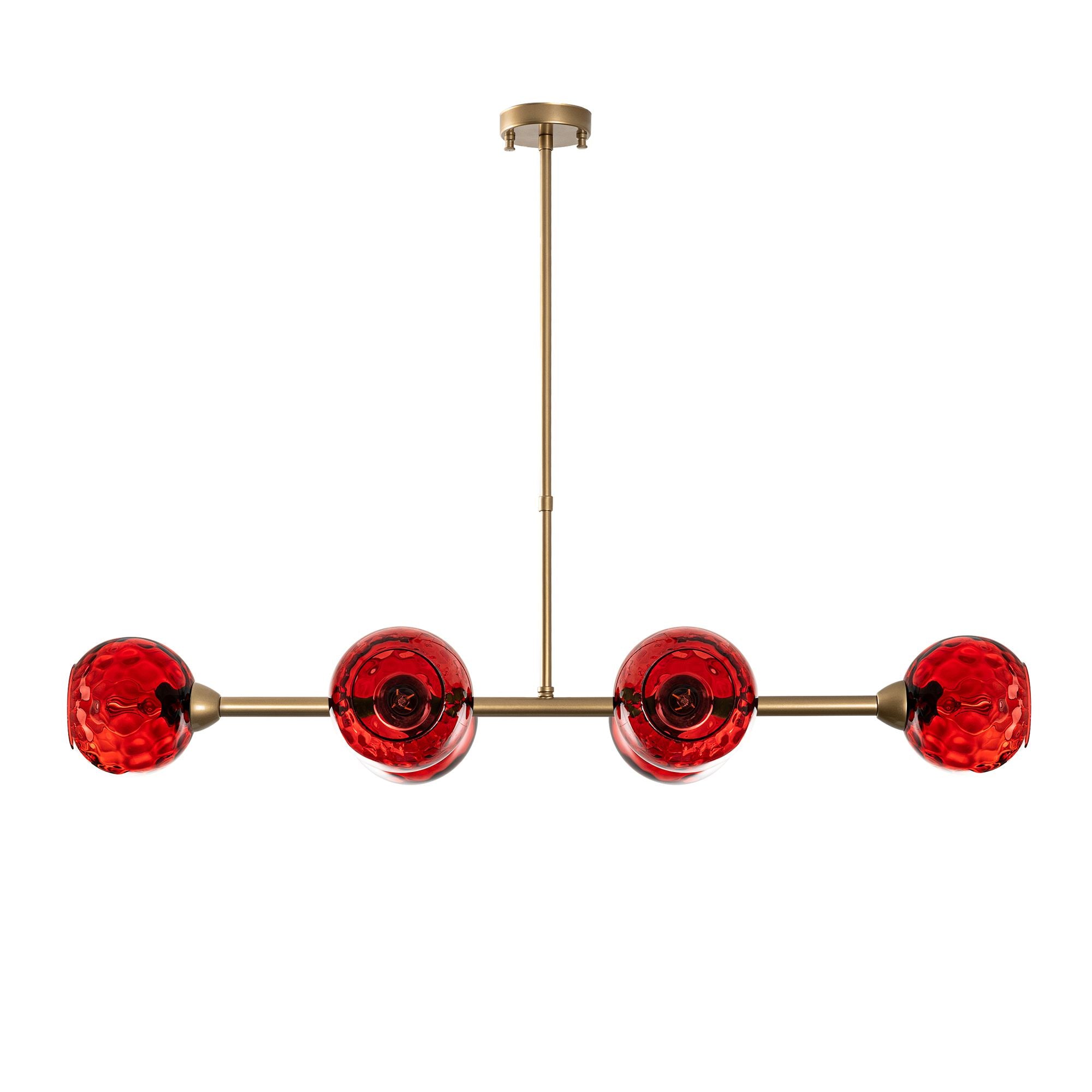 Candeeiro de Teto  - Benek - Vermelho
Dourado