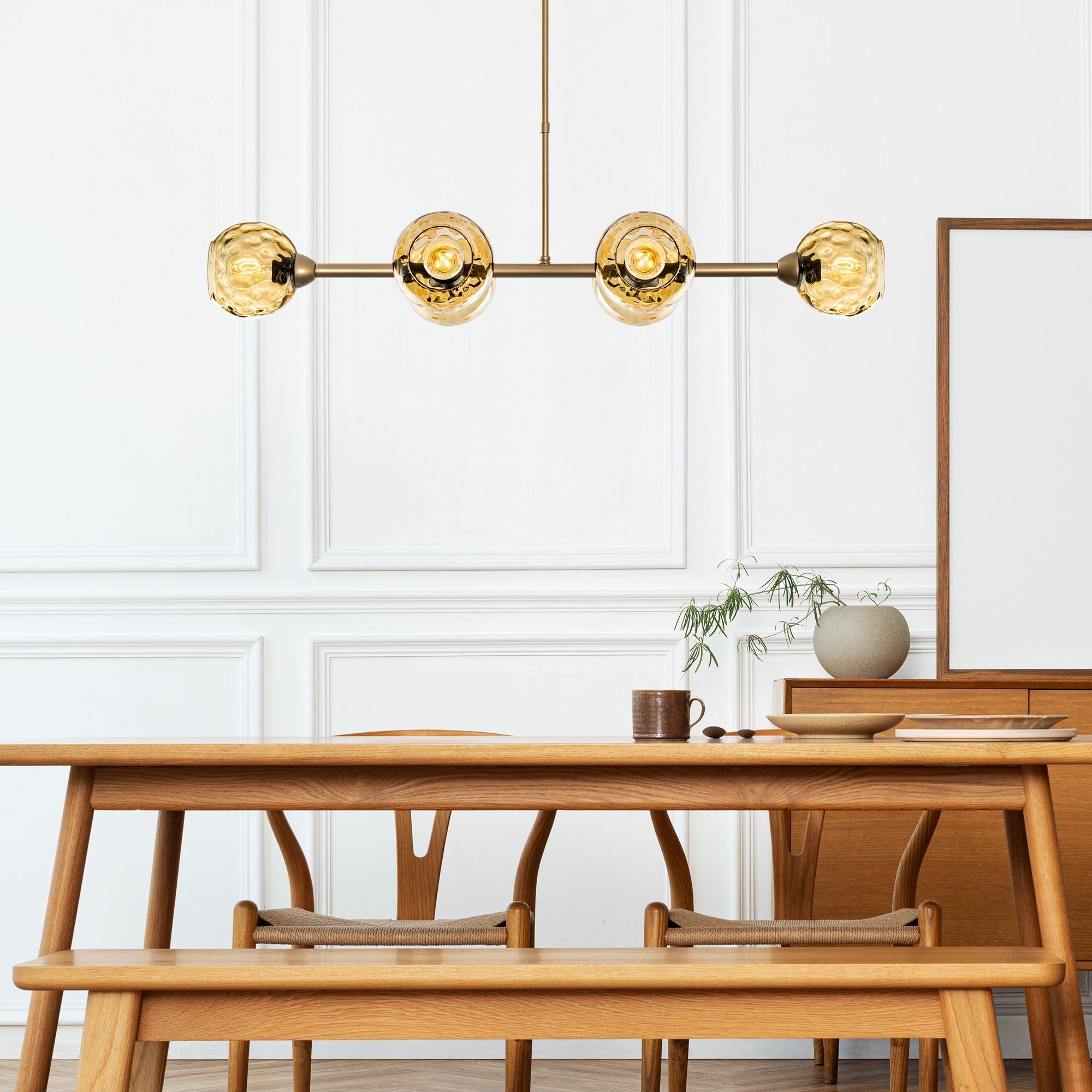 Candeeiro de Teto  - Benek - Amarelo
Ouro