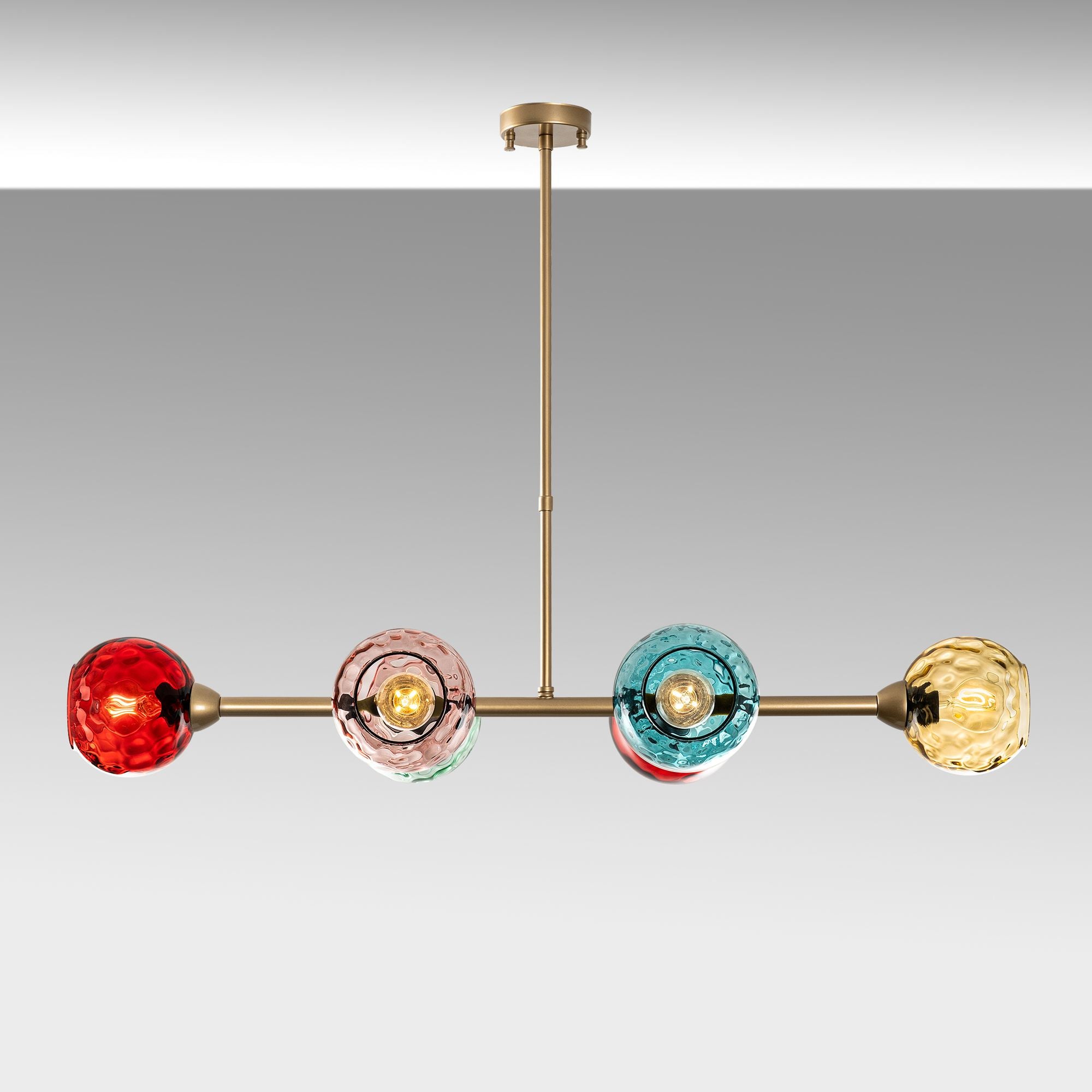 Candeeiro de Teto  - Benek - Multicolorido
Dourado