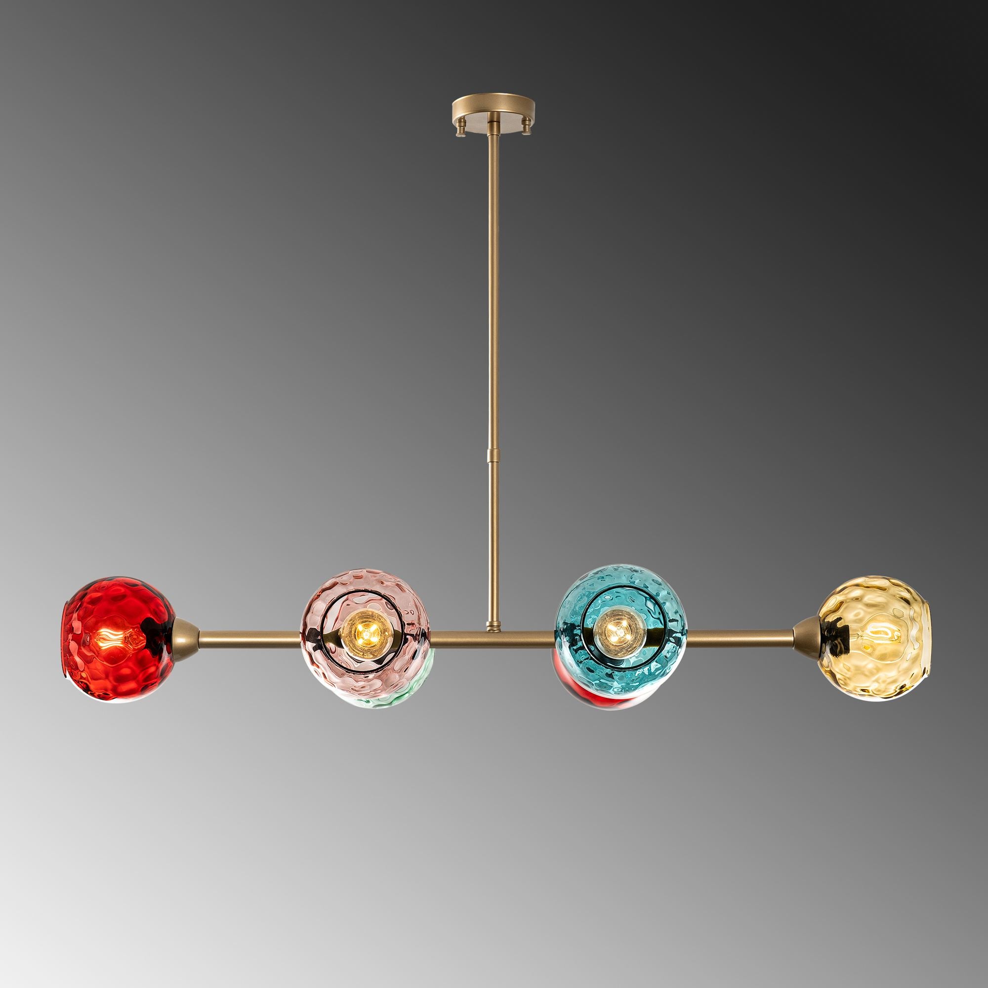 Candeeiro de Teto  - Benek - Multicolorido
Dourado