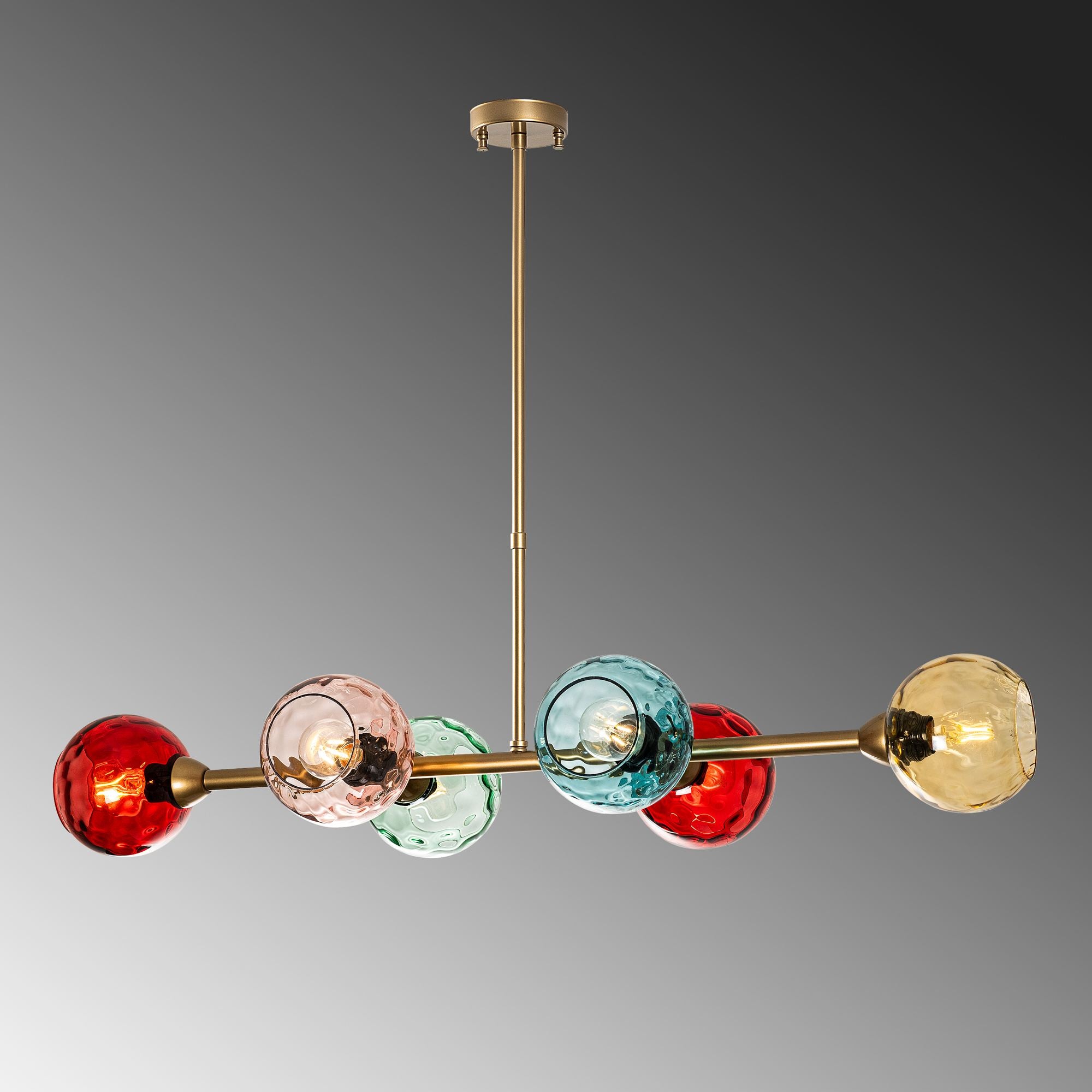 Candeeiro de Teto  - Benek - Multicolorido
Dourado