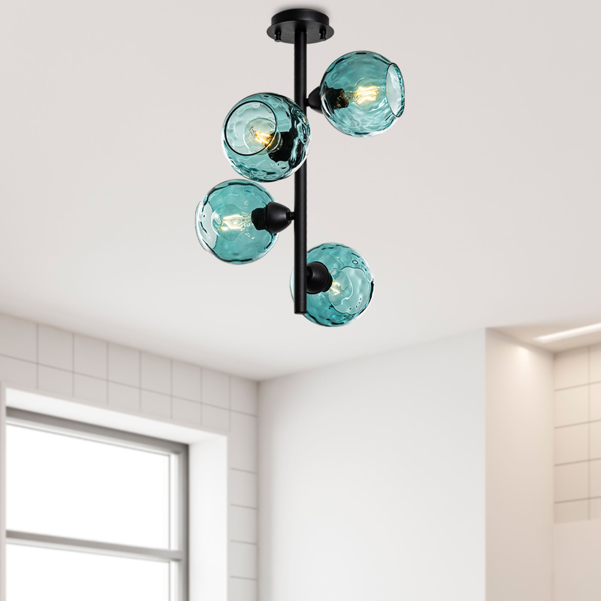 Candeeiro de Teto - Benek - Azul
Preto