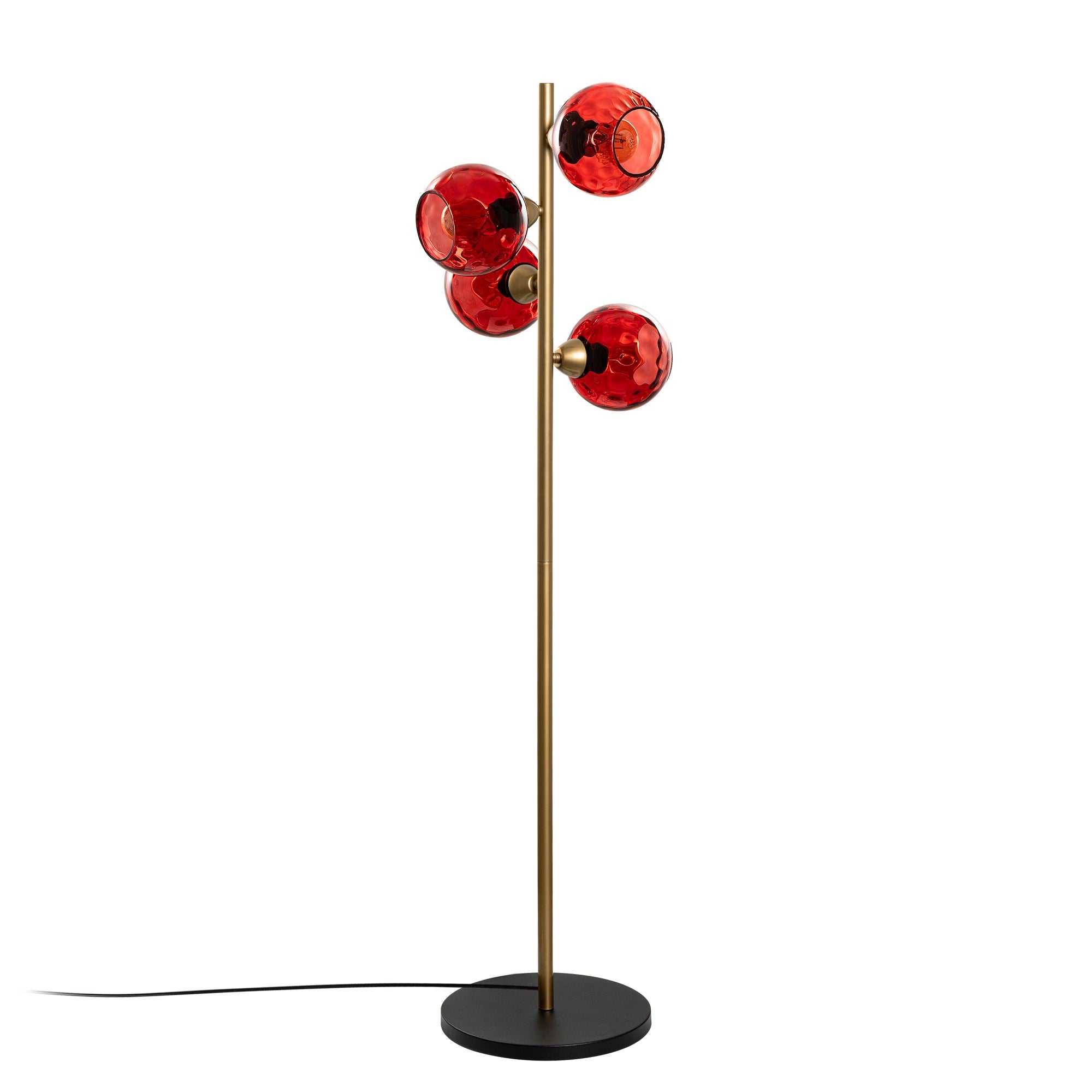 Candeeiro de Pé-Benek-Vermelho
Dourado