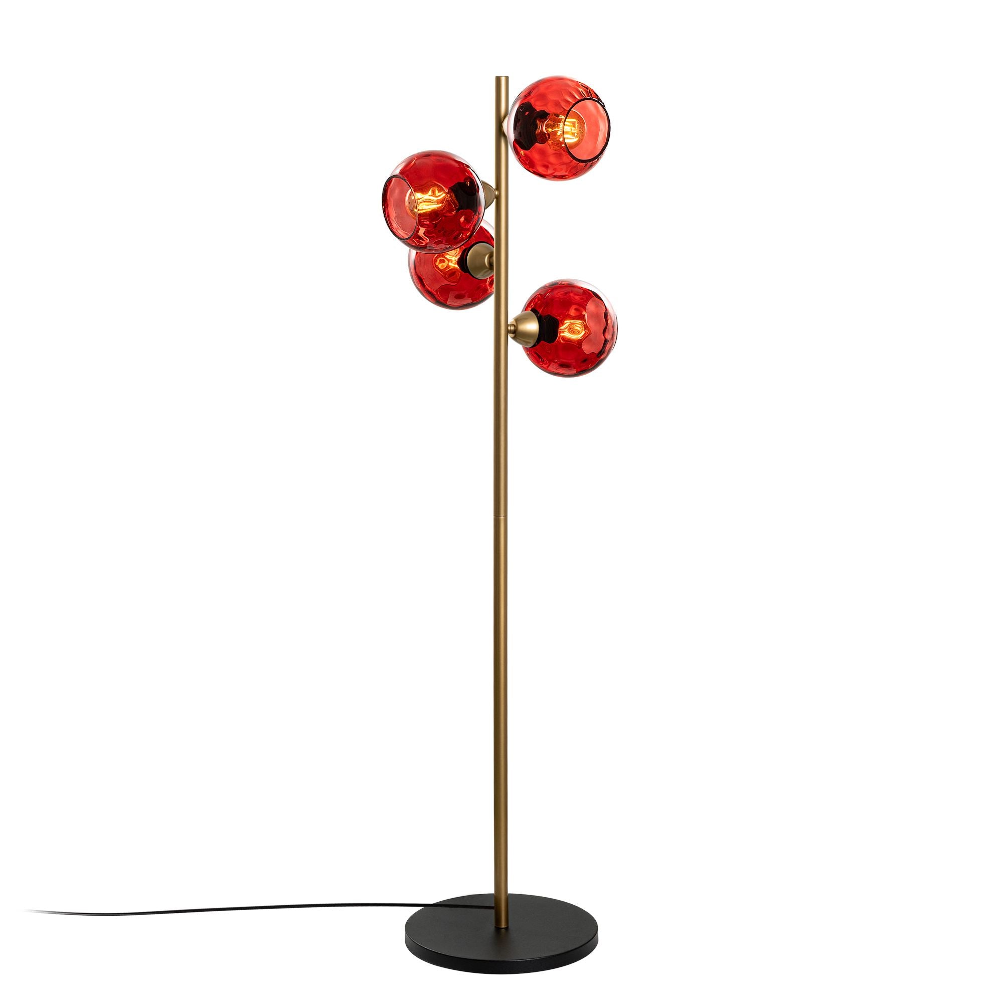 Candeeiro de Pé-Benek-Vermelho
Dourado