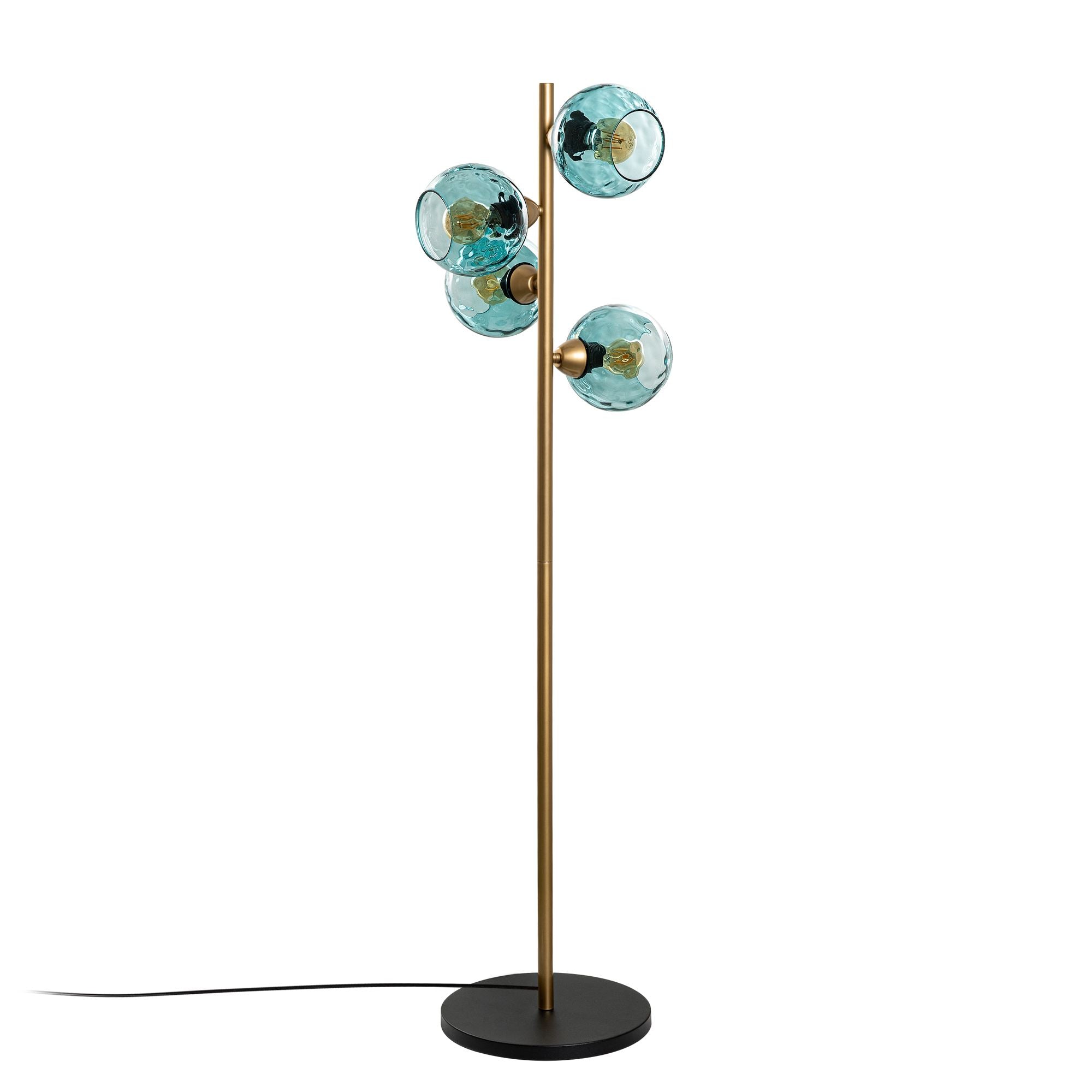 Candeeiro de Pé-Benek-Azul
Dourado