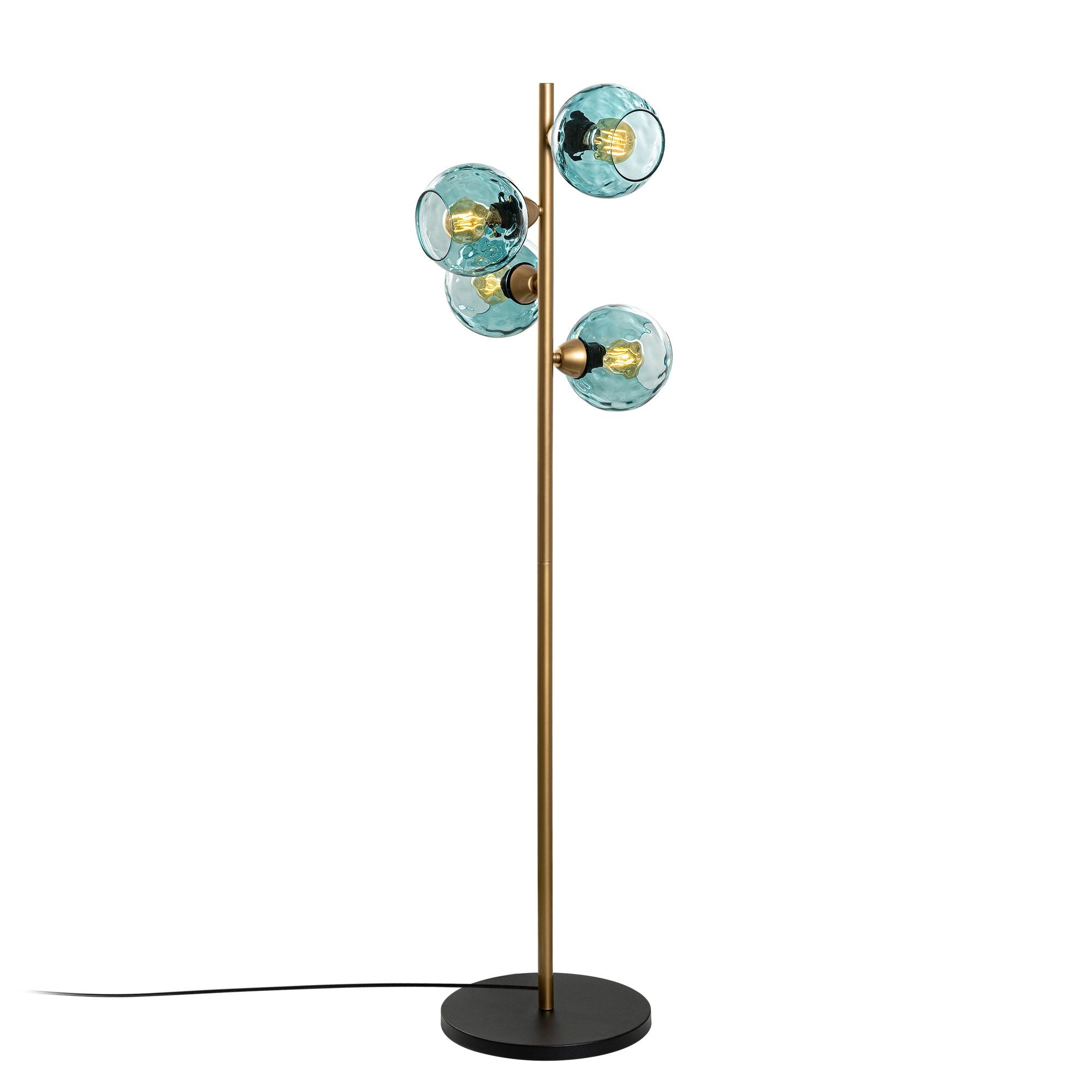 Candeeiro de Pé-Benek-Azul
Dourado