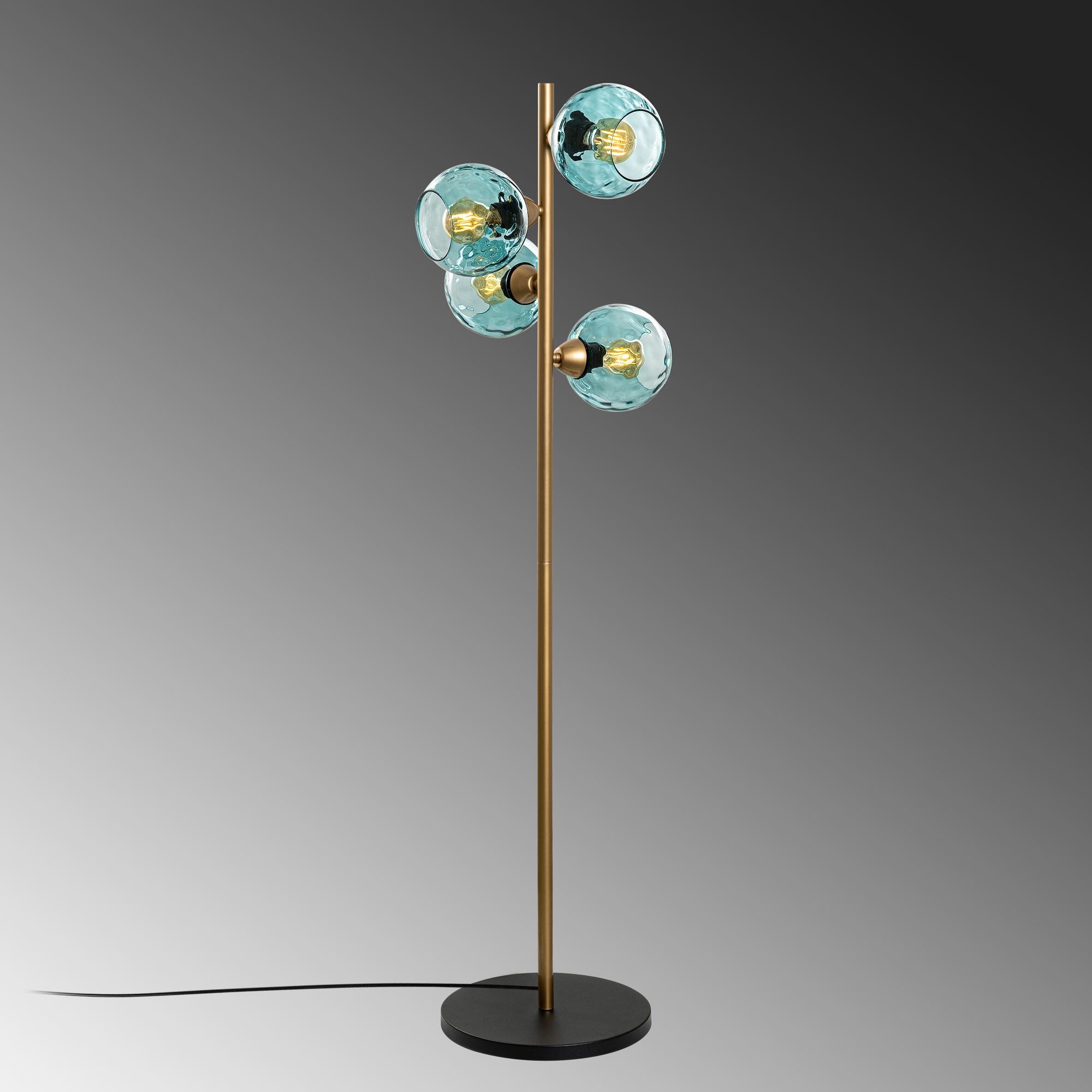 Candeeiro de Pé-Benek-Azul
Dourado