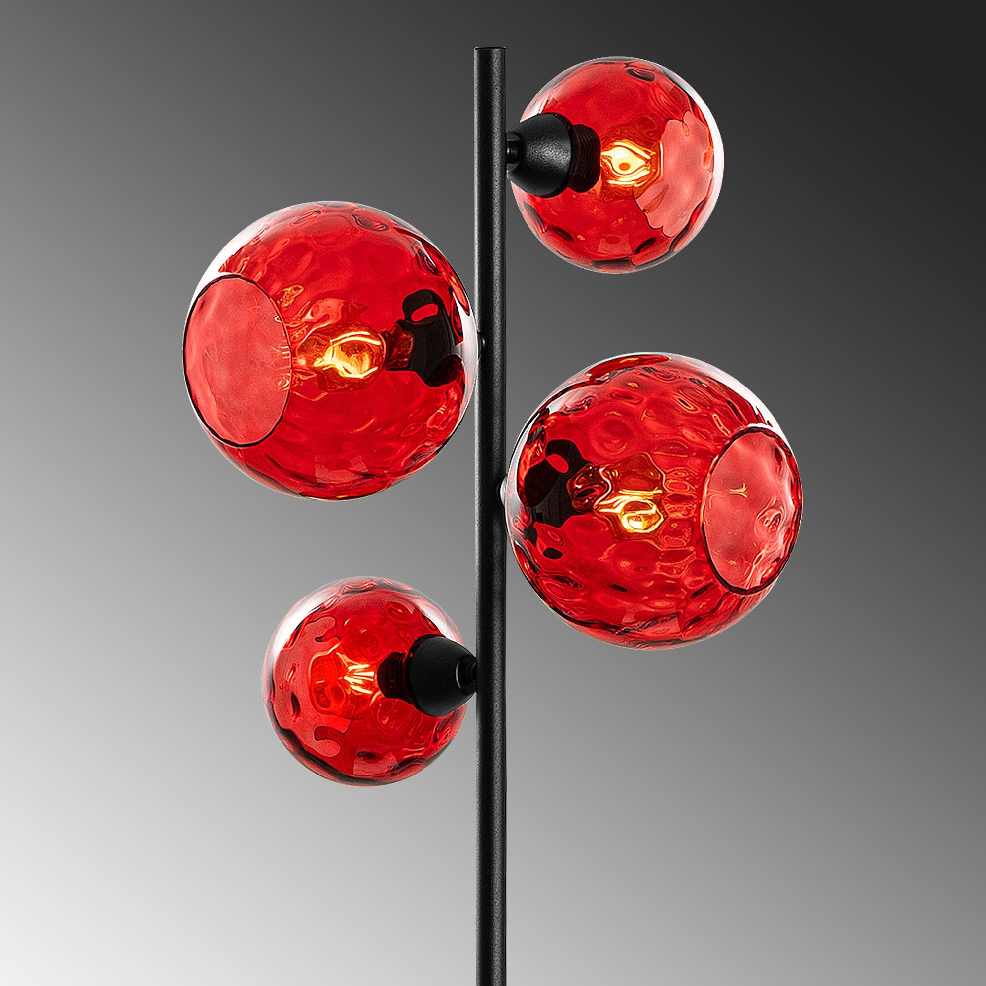 Candeeiro de Pé-Benek-Vermelho
Preto