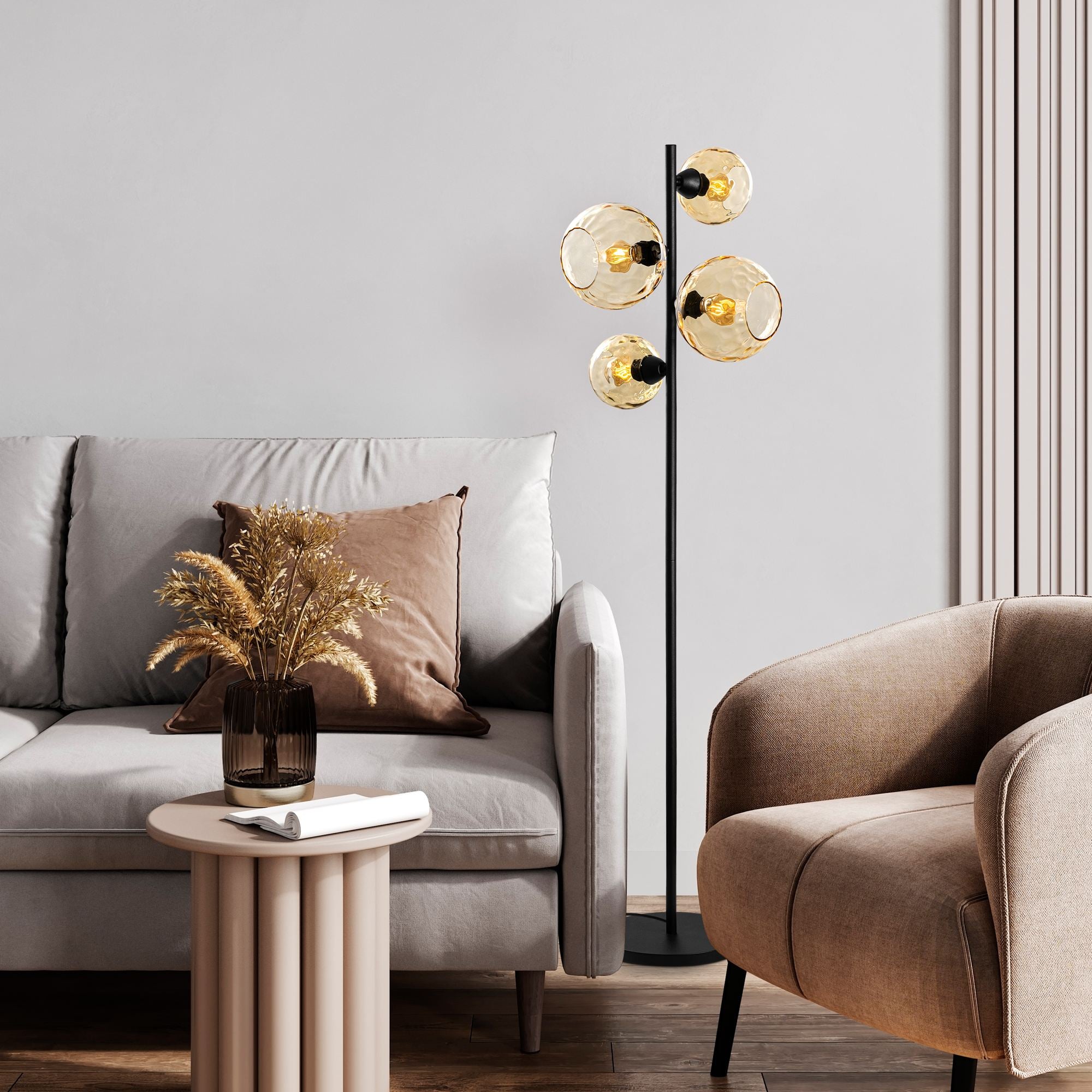 Candeeiro de Pé-Benek-Amarelo
Preto