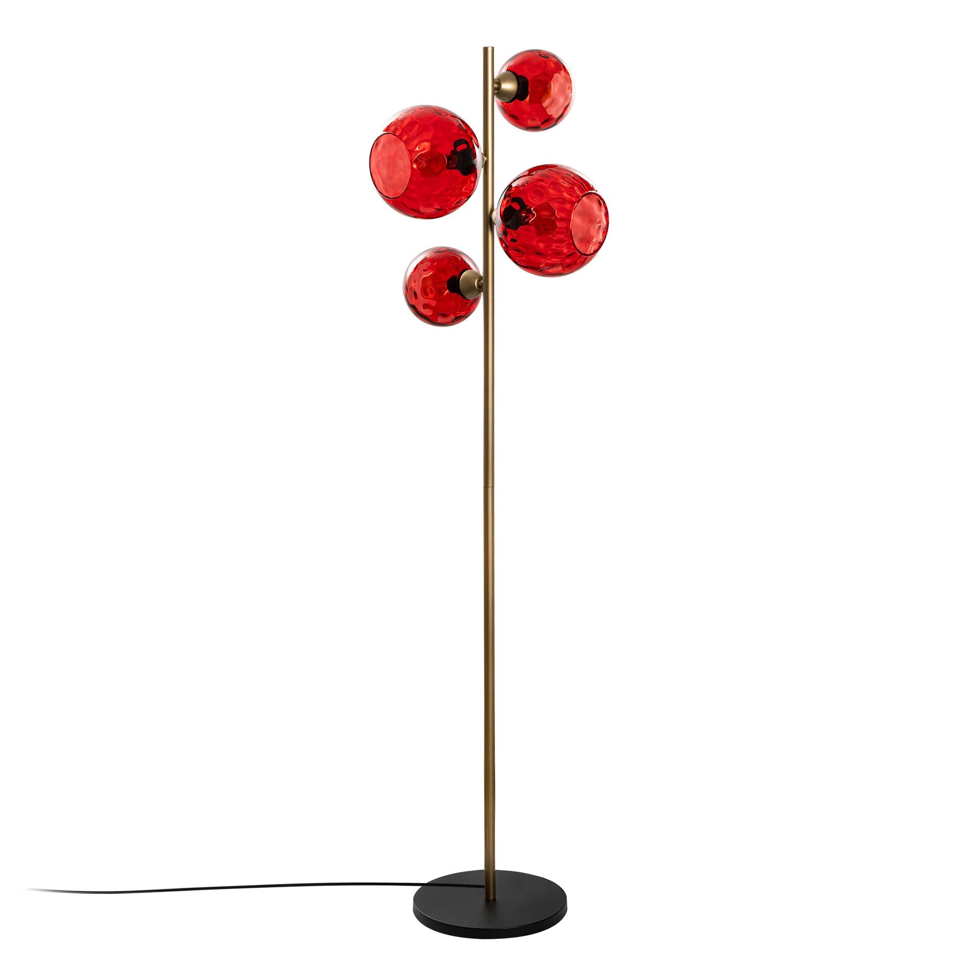 Candeeiro de Pé-Benek-Vermelho
Dourado