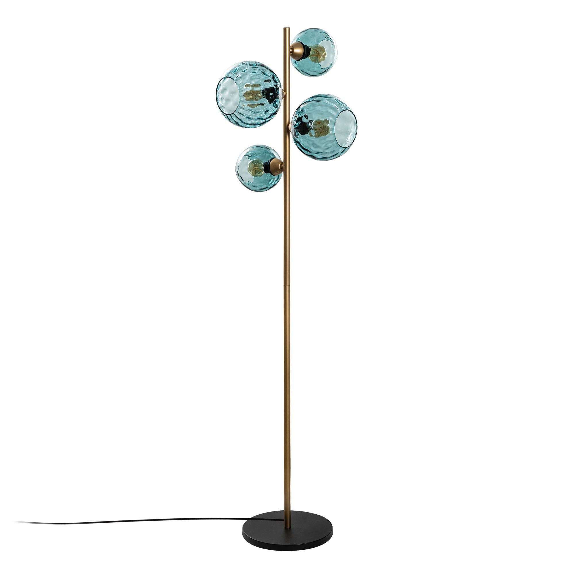Candeeiro de Pé-Benek-Azul
Dourado