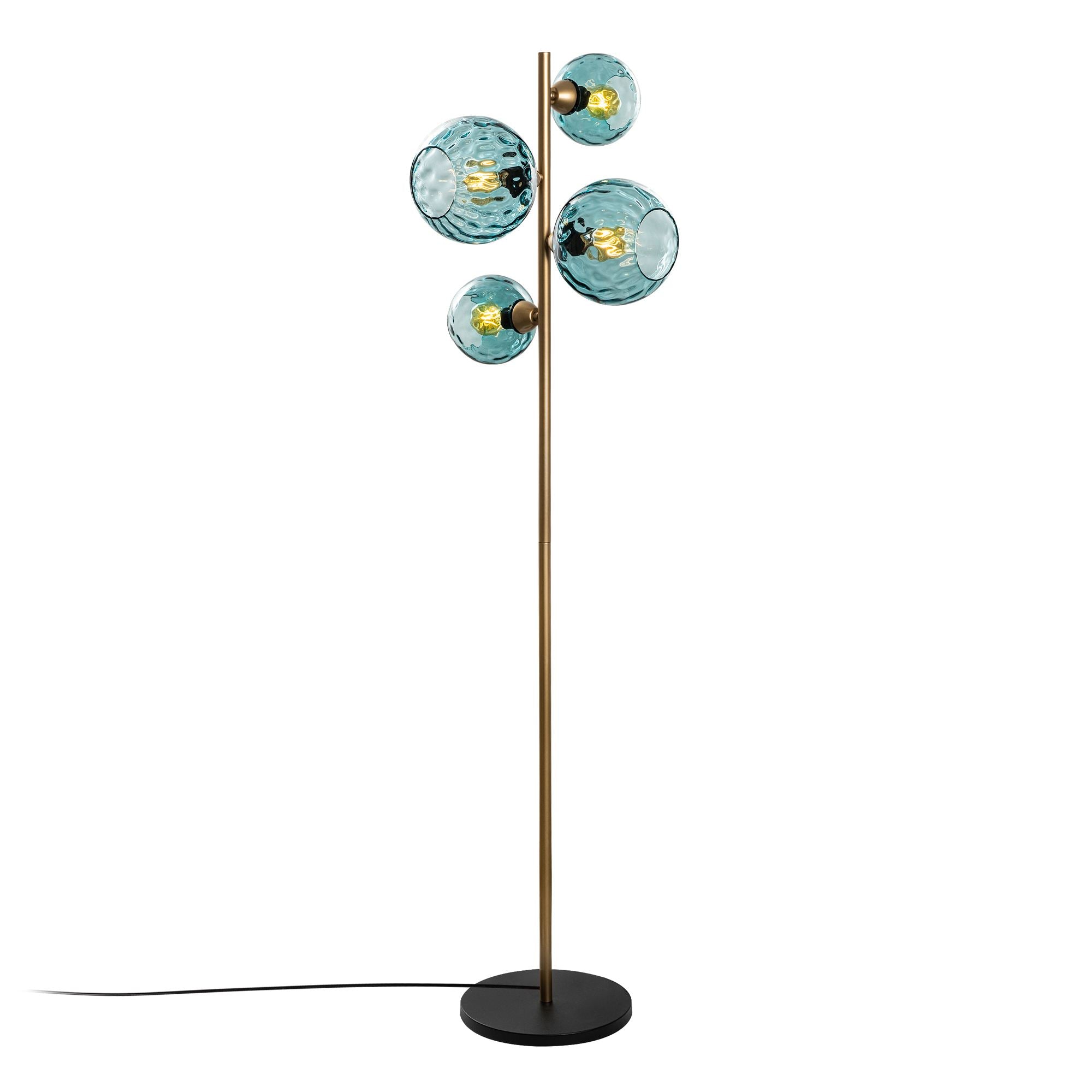Candeeiro de Pé-Benek-Azul
Dourado